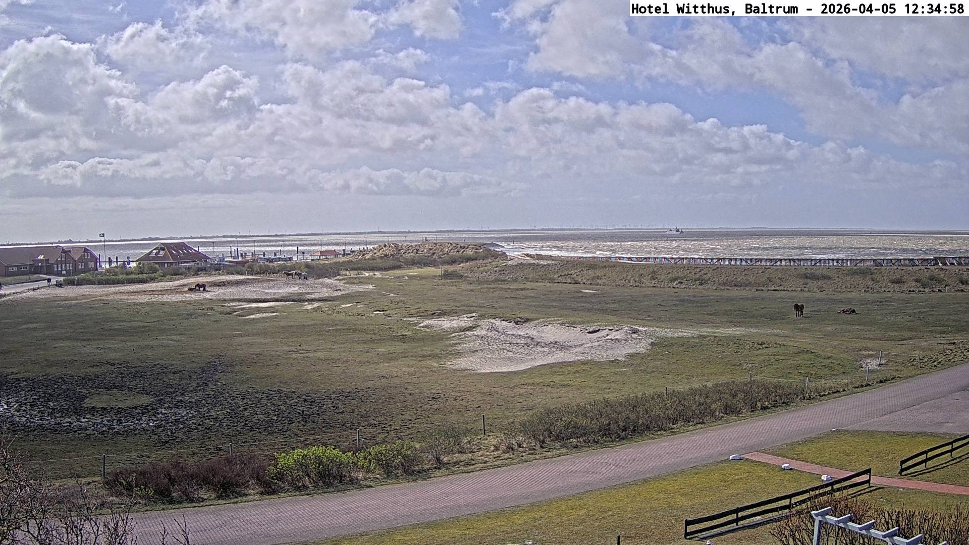 Archived image Webcam View of the harbour in Baltrum