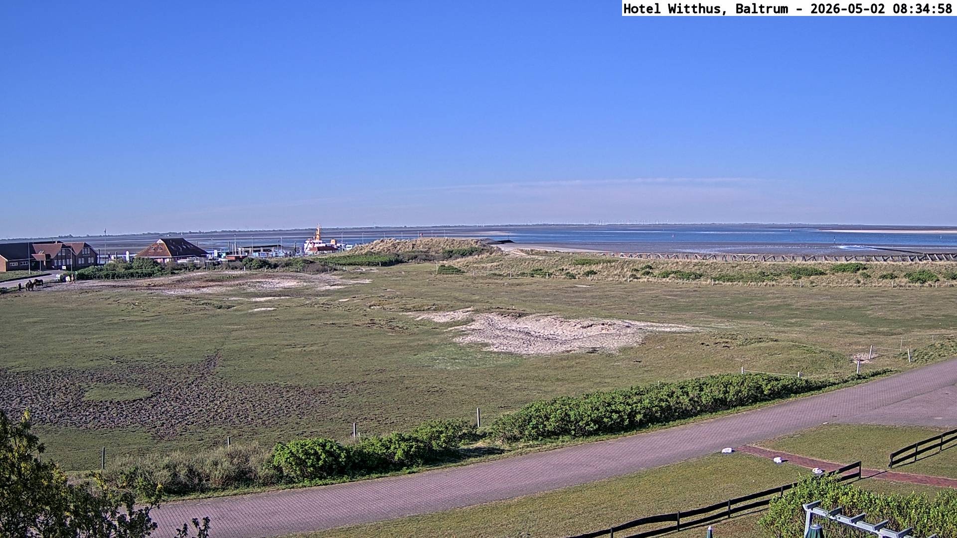 Archiv Foto Webcam Blick vom Hotel Witthus in Baltrum