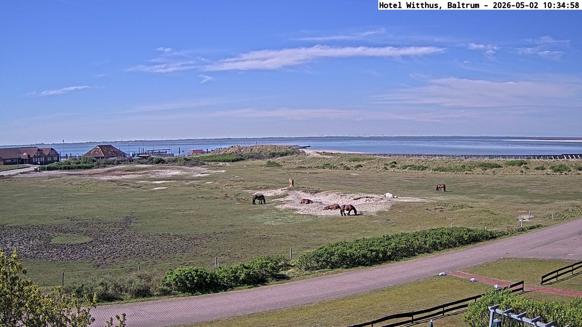 Archiv Foto Webcam Blick vom Hotel Witthus in Baltrum