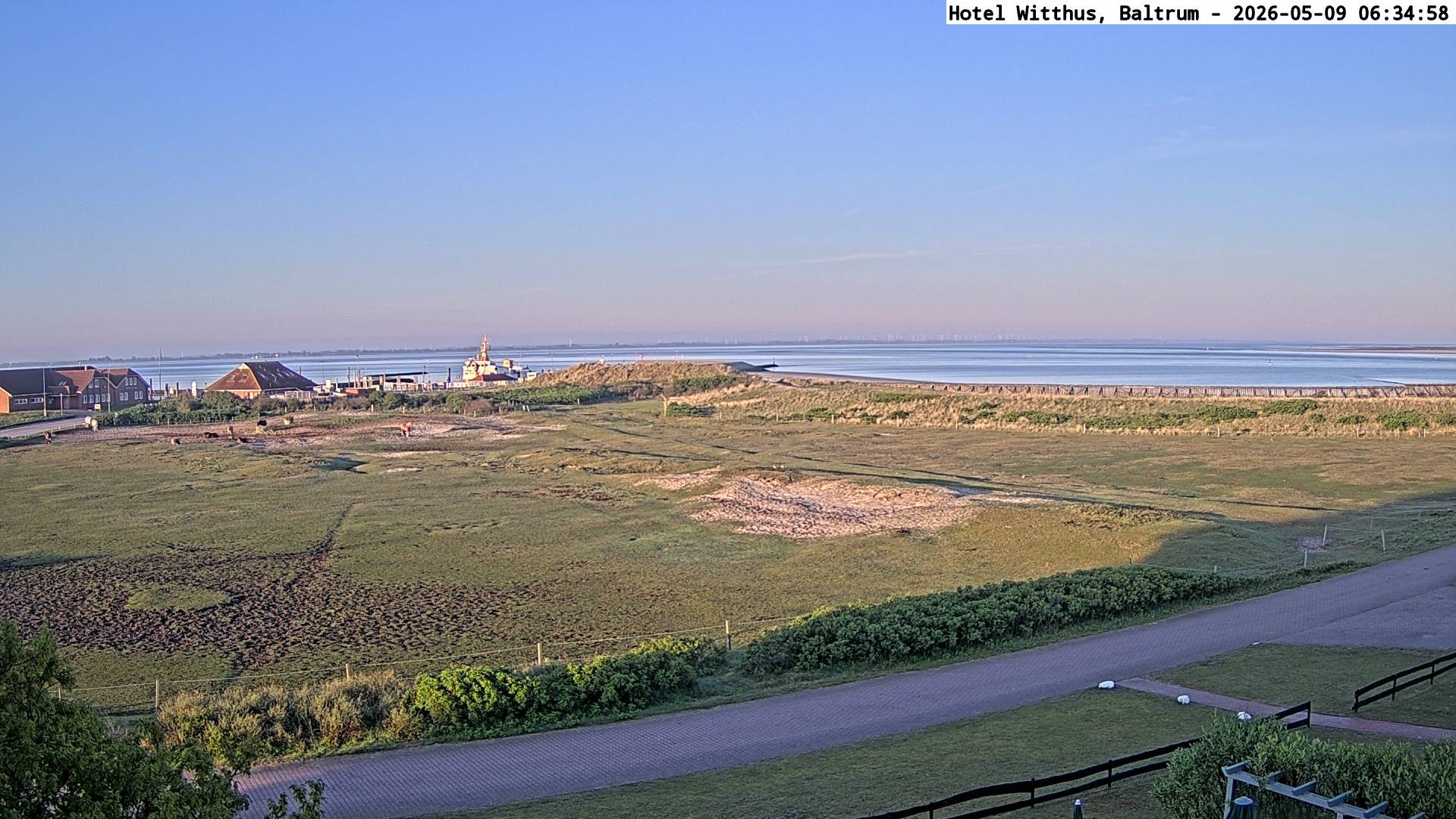 Archiv Foto Webcam Blick vom Hotel Witthus in Baltrum