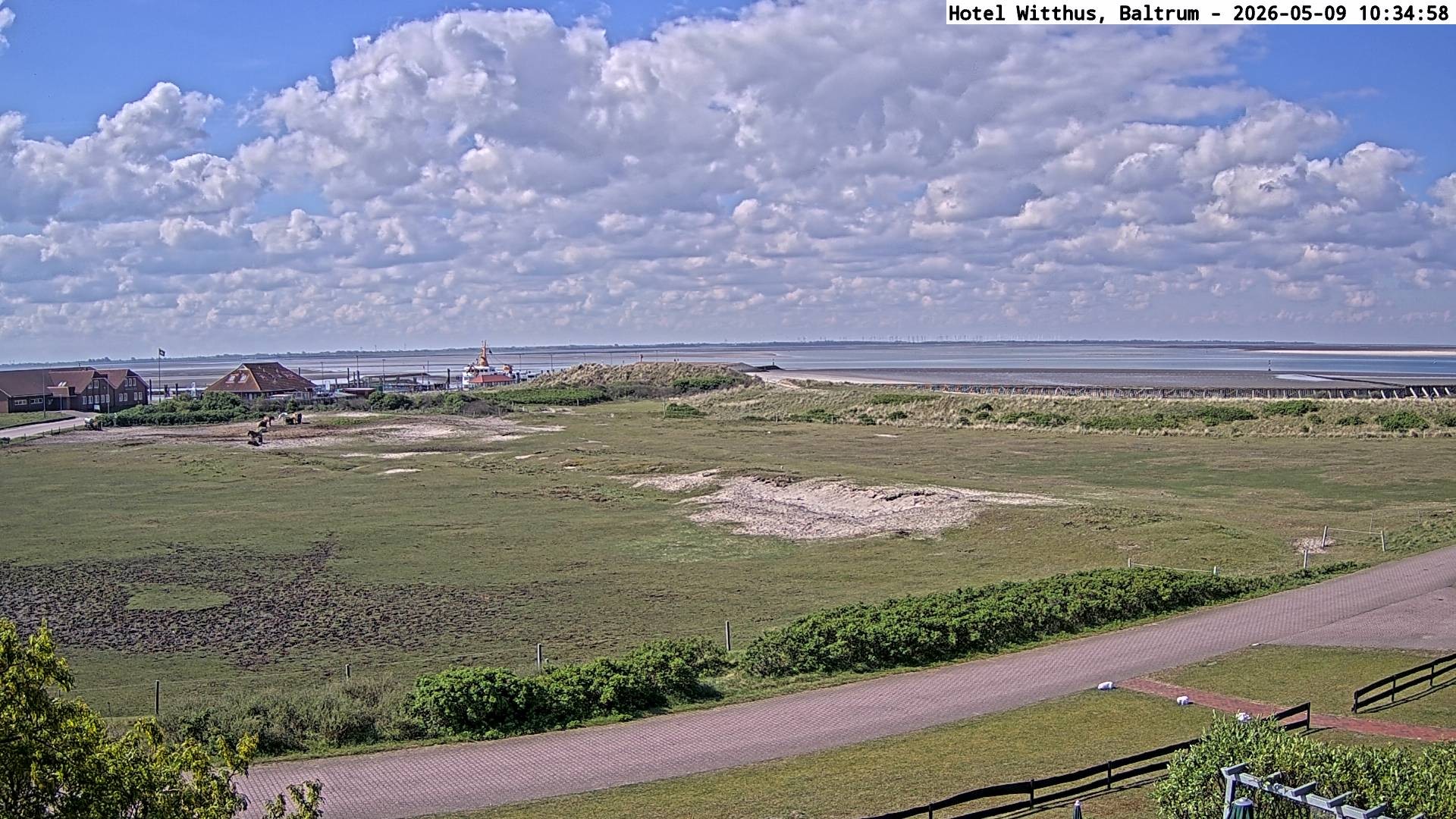 Archiv Foto Webcam Blick vom Hotel Witthus in Baltrum