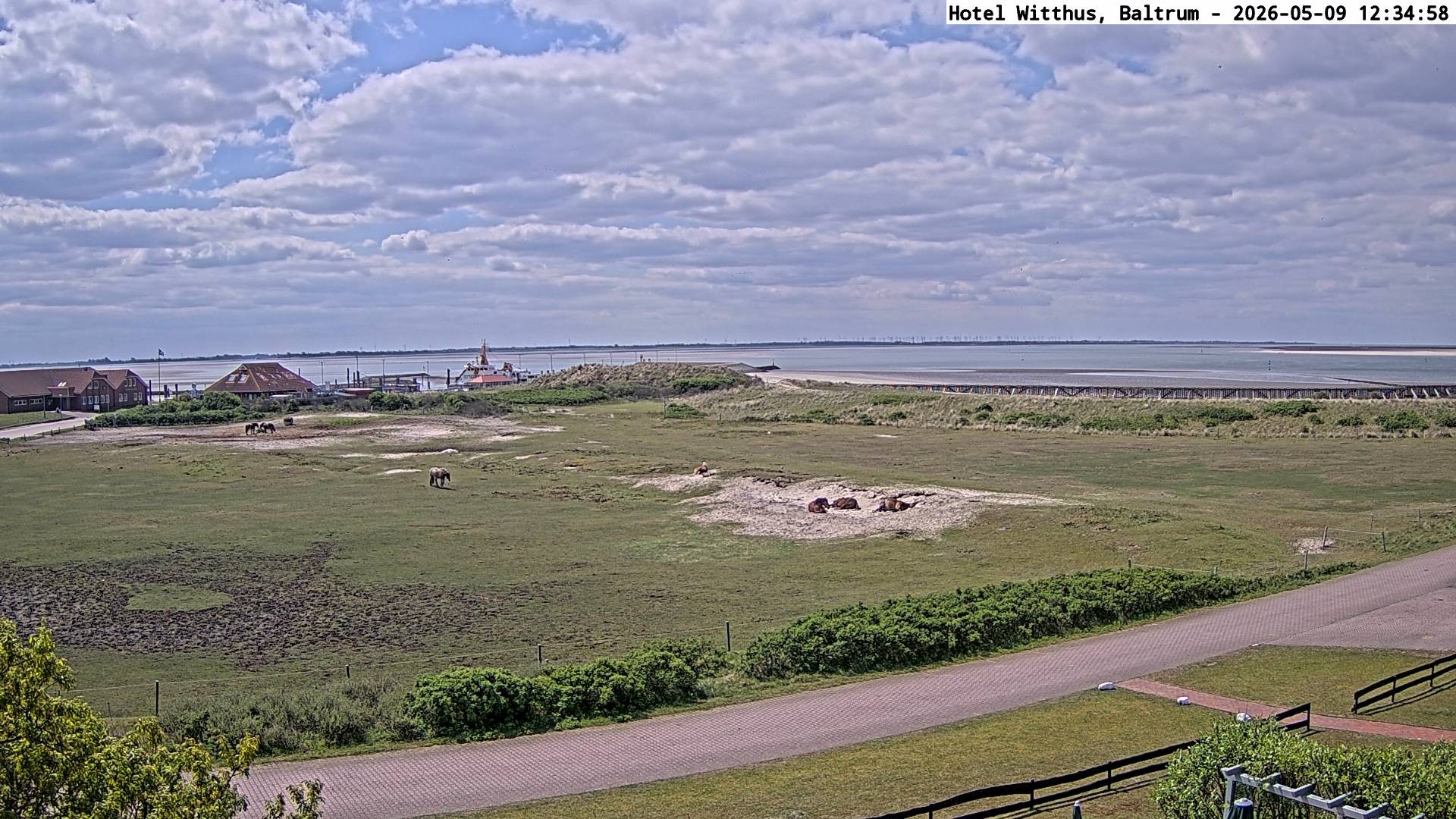 Archiv Foto Webcam Blick vom Hotel Witthus in Baltrum