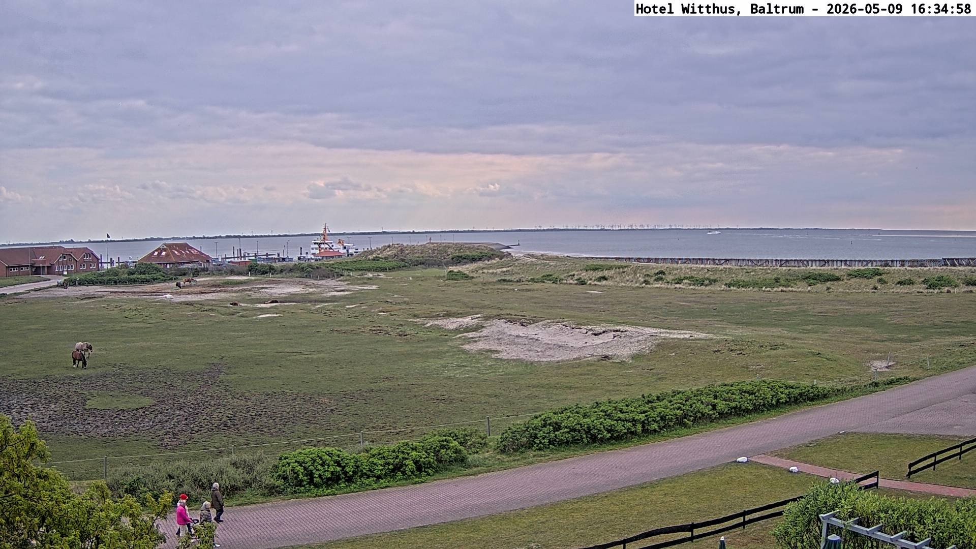 Archiv Foto Webcam Blick vom Hotel Witthus in Baltrum