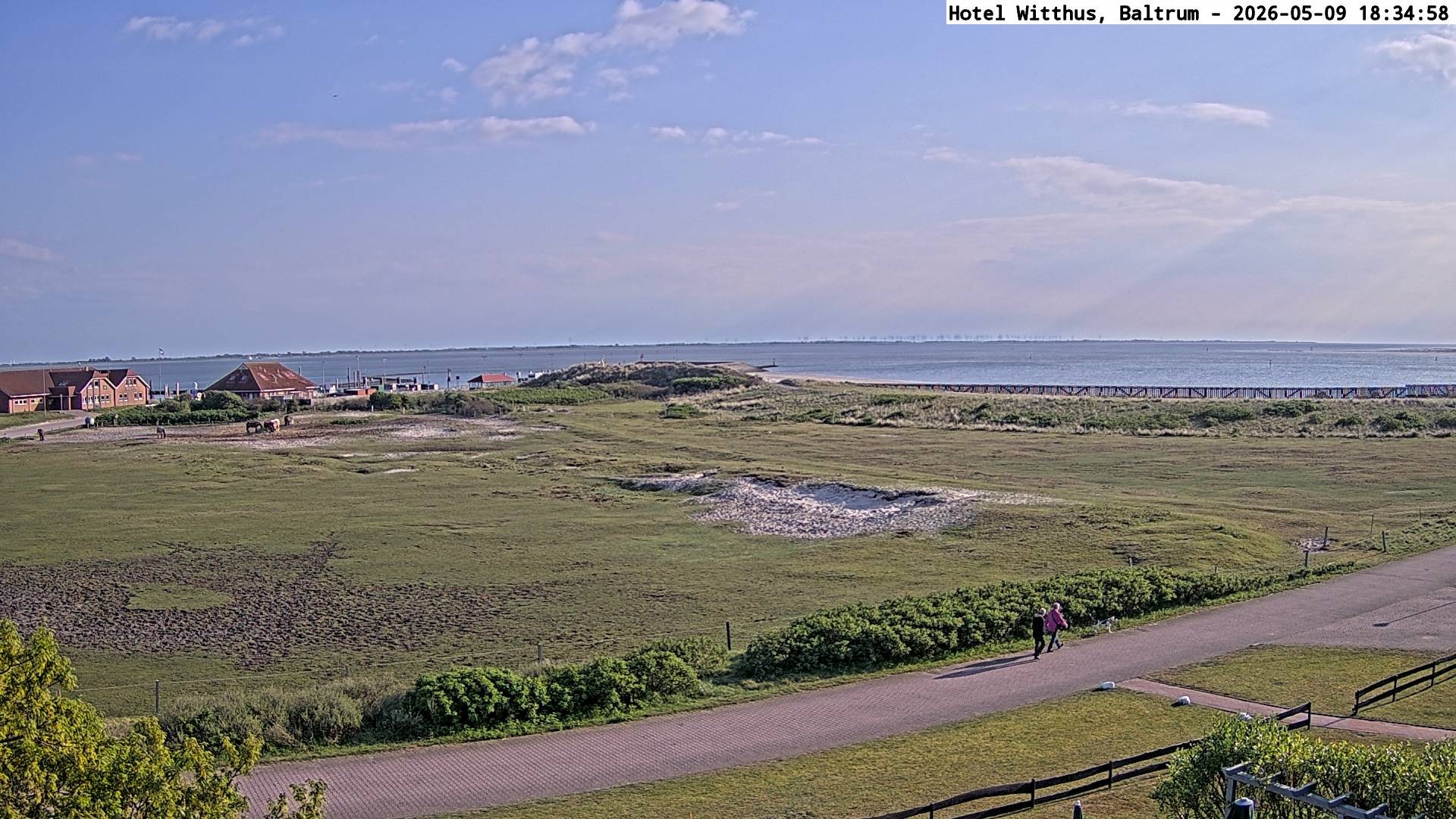 Archiv Foto Webcam Blick vom Hotel Witthus in Baltrum