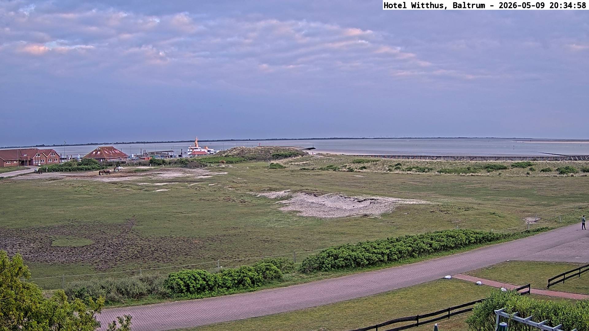 Archiv Foto Webcam Blick vom Hotel Witthus in Baltrum