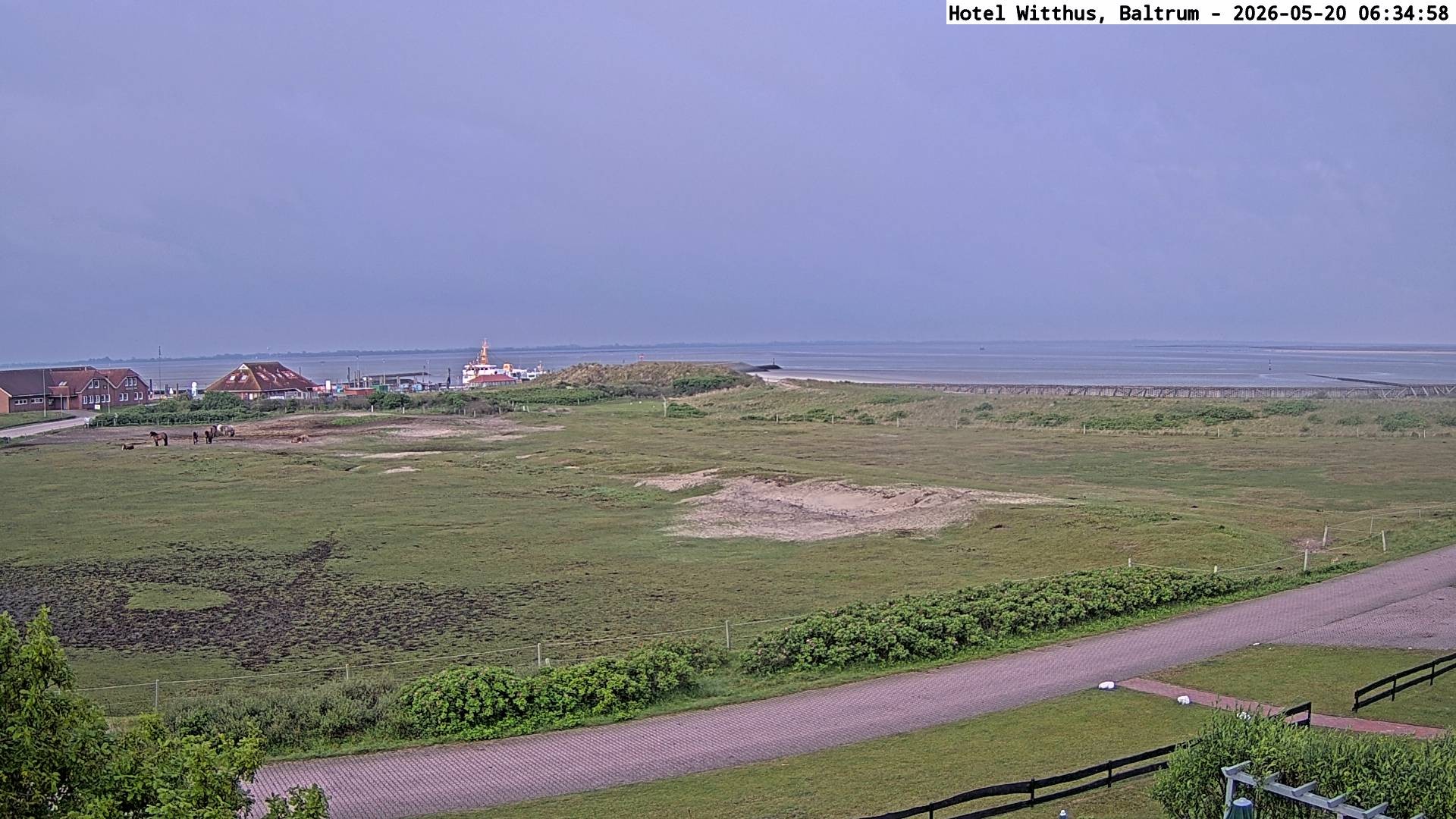 Archiv Foto Webcam Blick vom Hotel Witthus in Baltrum