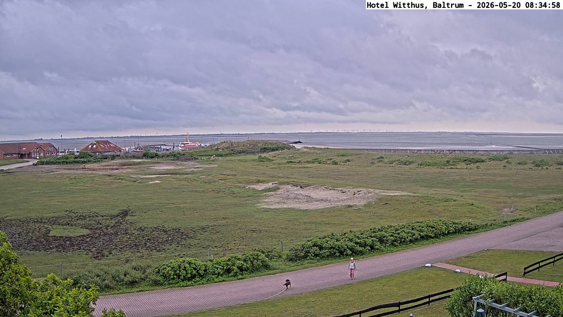Archiv Foto Webcam Blick vom Hotel Witthus in Baltrum