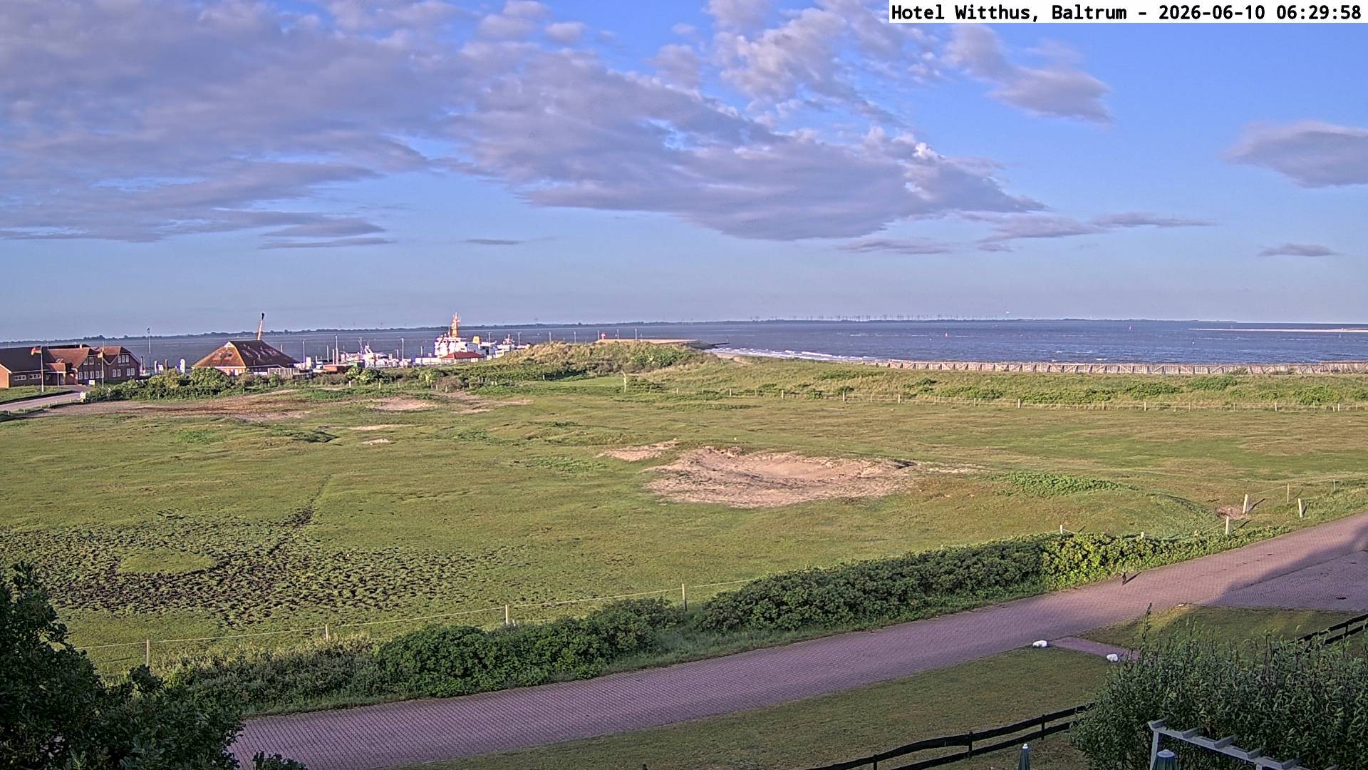 Archiv Foto Webcam Blick vom Hotel Witthus in Baltrum