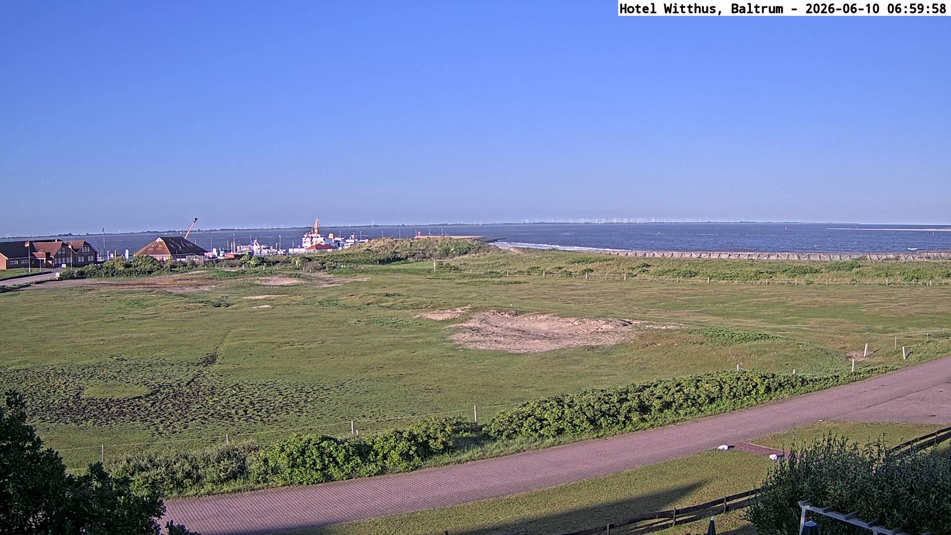 Archiv Foto Webcam Blick vom Hotel Witthus in Baltrum