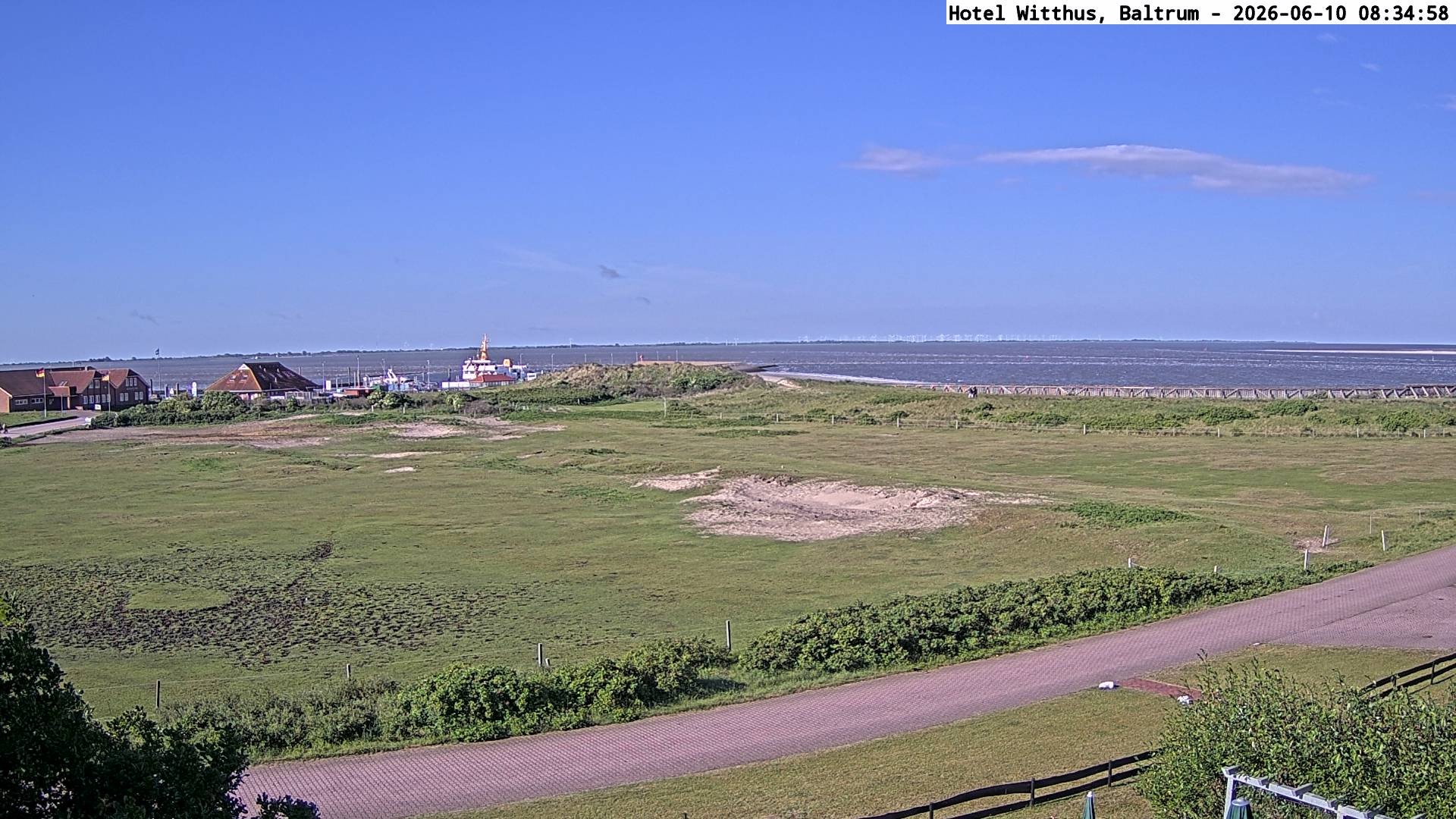 Archiv Foto Webcam Blick vom Hotel Witthus in Baltrum