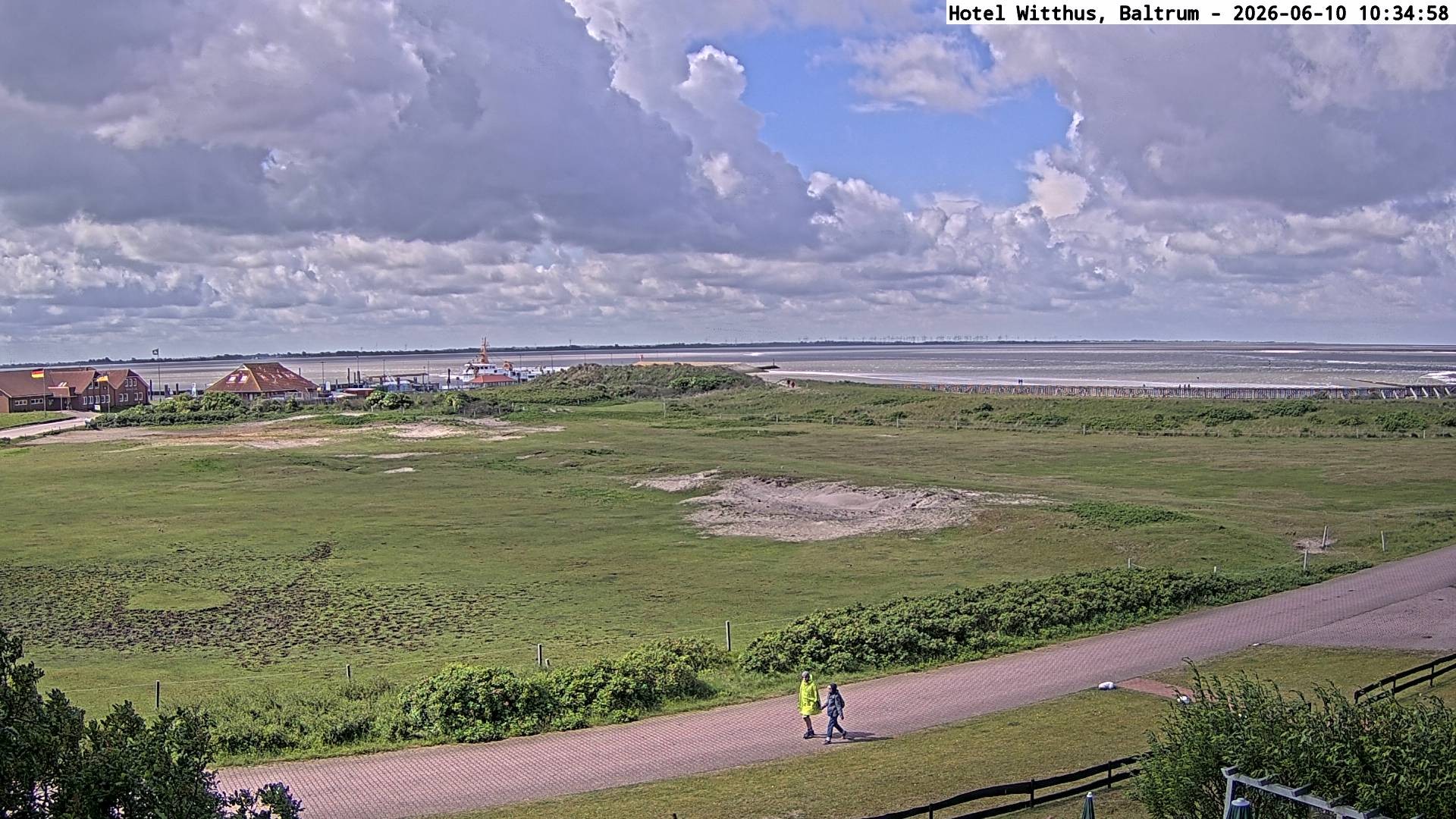 Archiv Foto Webcam Blick vom Hotel Witthus in Baltrum