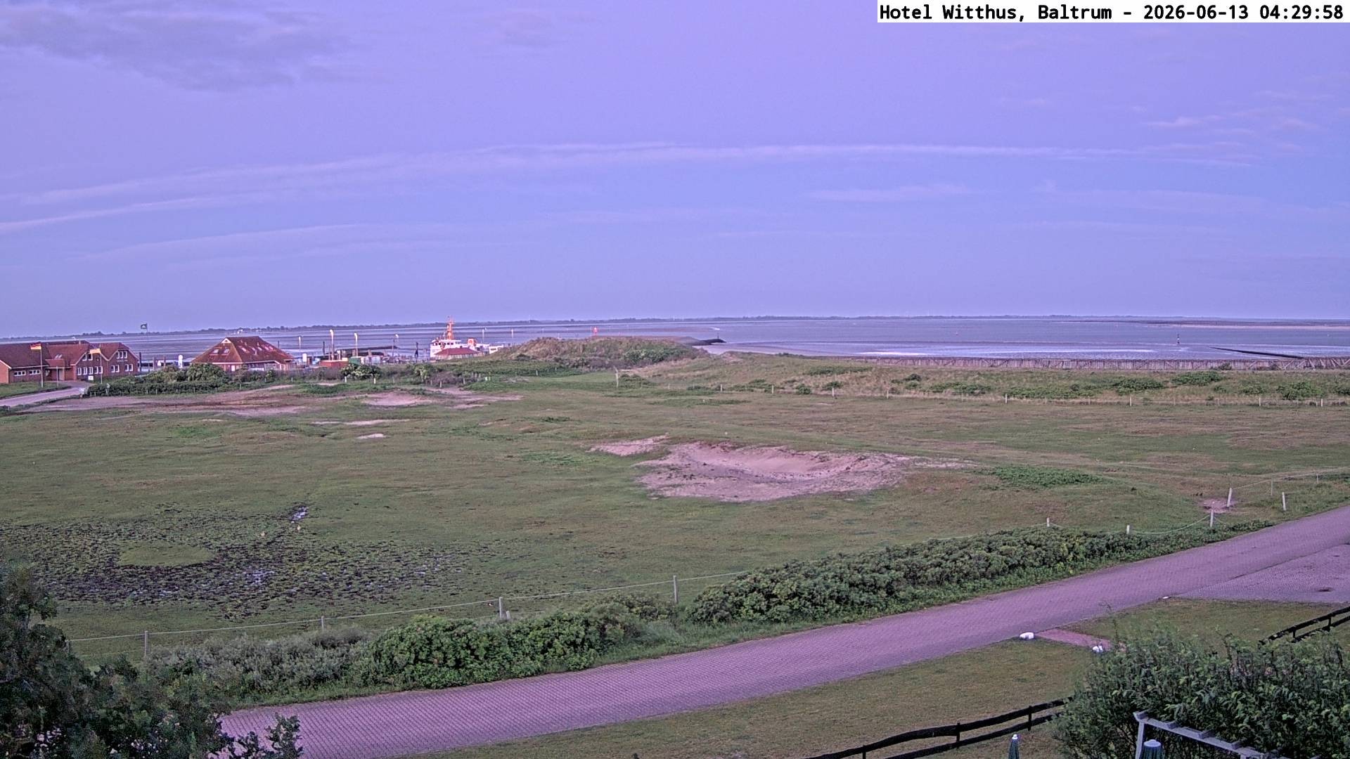 Archived image Webcam View of the harbour in Baltrum