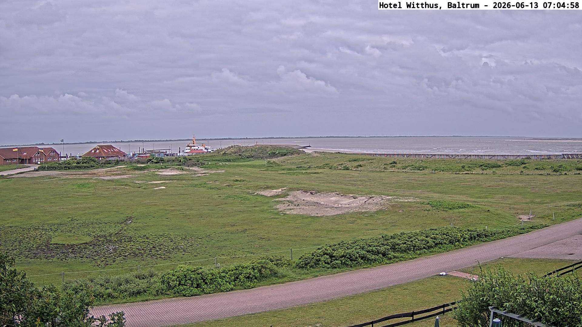 Archived image Webcam View of the harbour in Baltrum