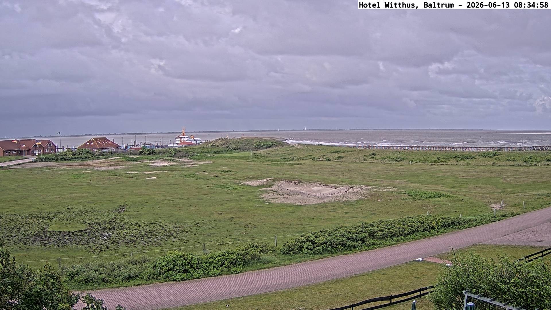 Archived image Webcam View of the harbour in Baltrum