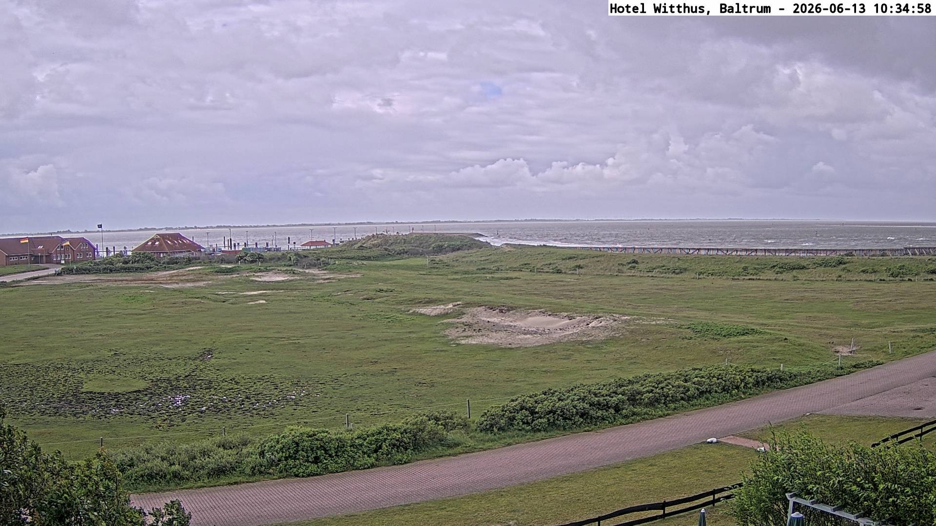 Archived image Webcam View of the harbour in Baltrum