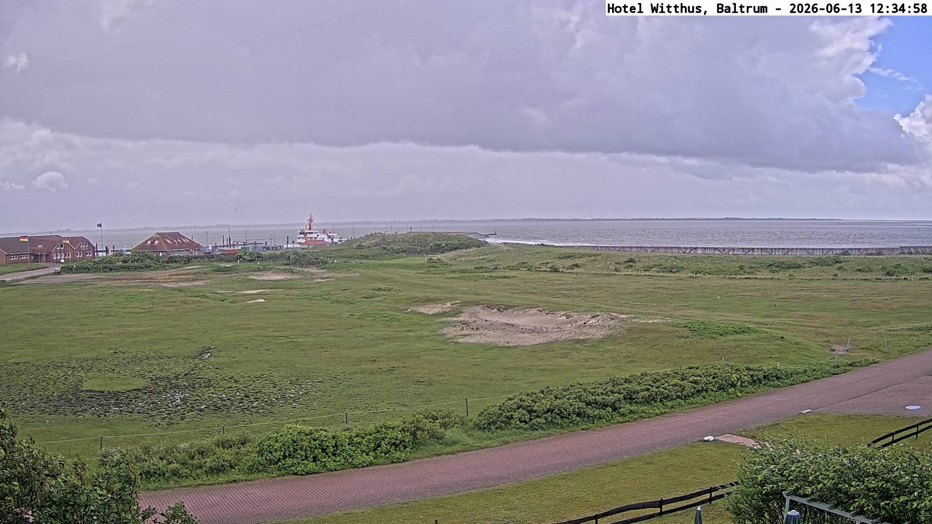 Archived image Webcam View of the harbour in Baltrum