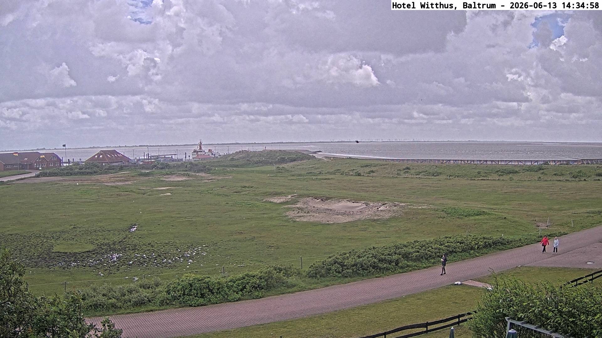 Archived image Webcam View of the harbour in Baltrum
