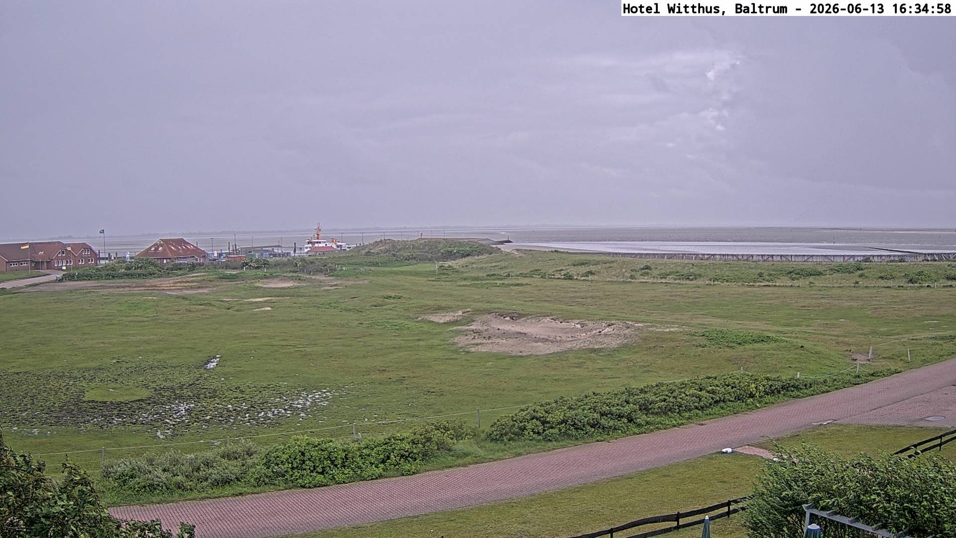 Archived image Webcam View of the harbour in Baltrum