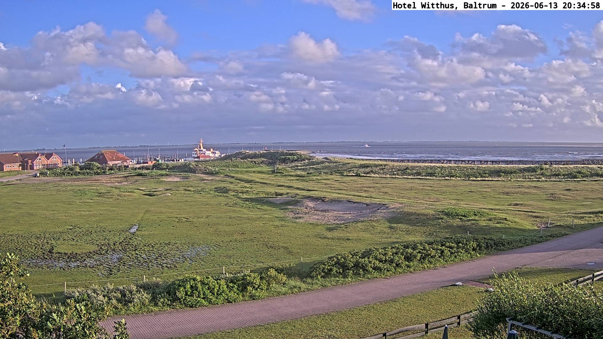 Archived image Webcam View of the harbour in Baltrum
