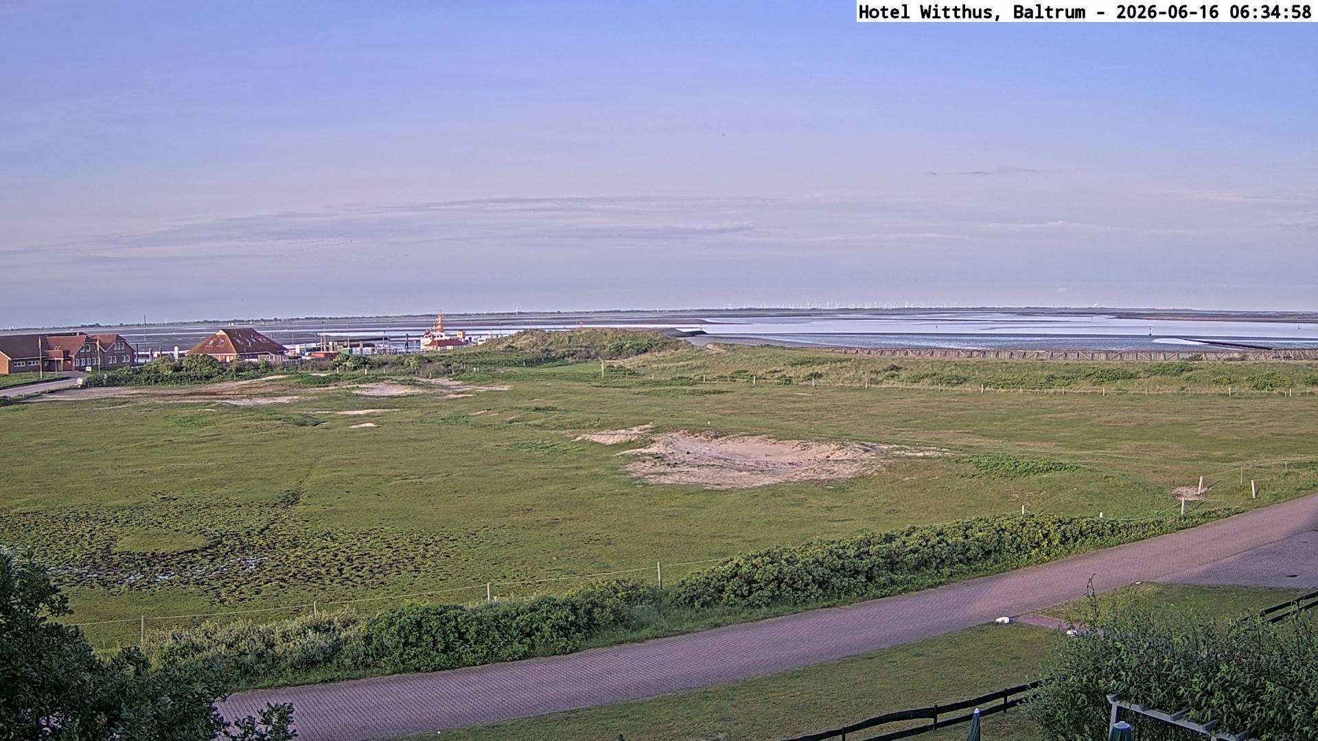 Archiv Foto Webcam Blick vom Hotel Witthus in Baltrum