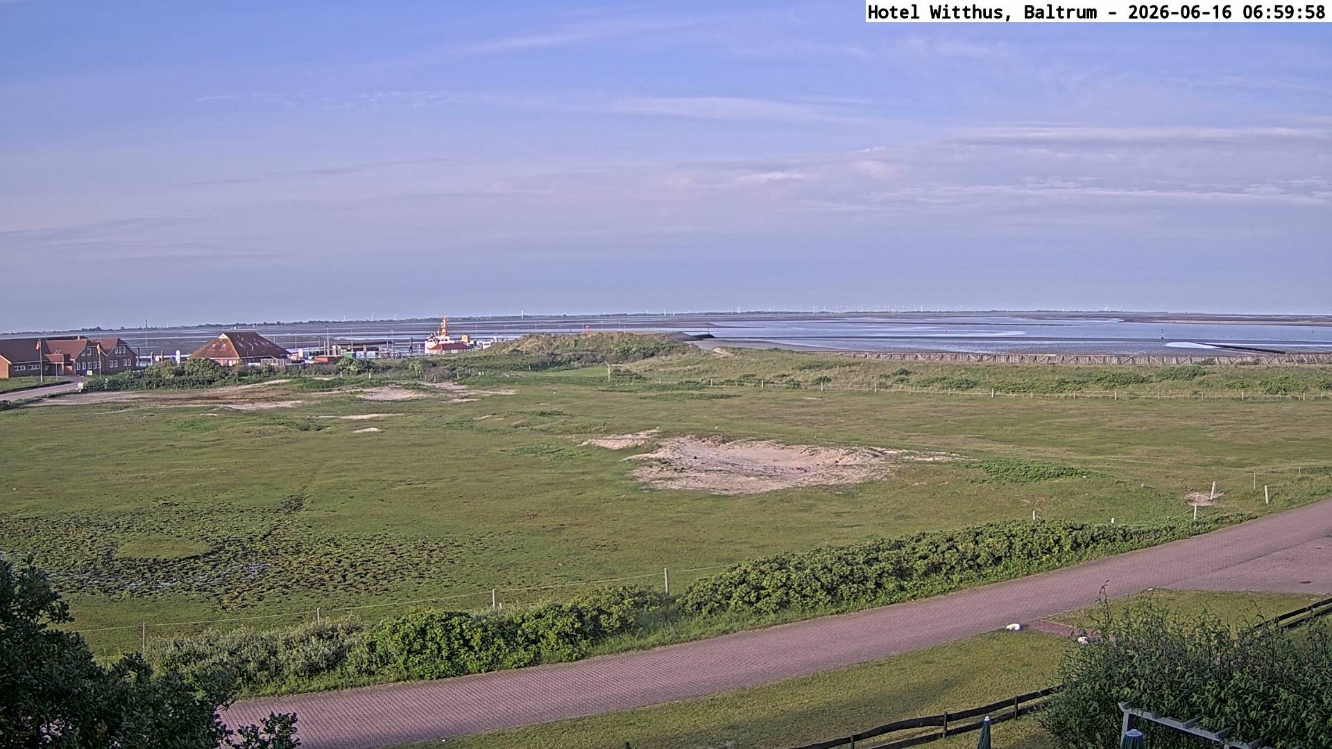 Archiv Foto Webcam Blick vom Hotel Witthus in Baltrum
