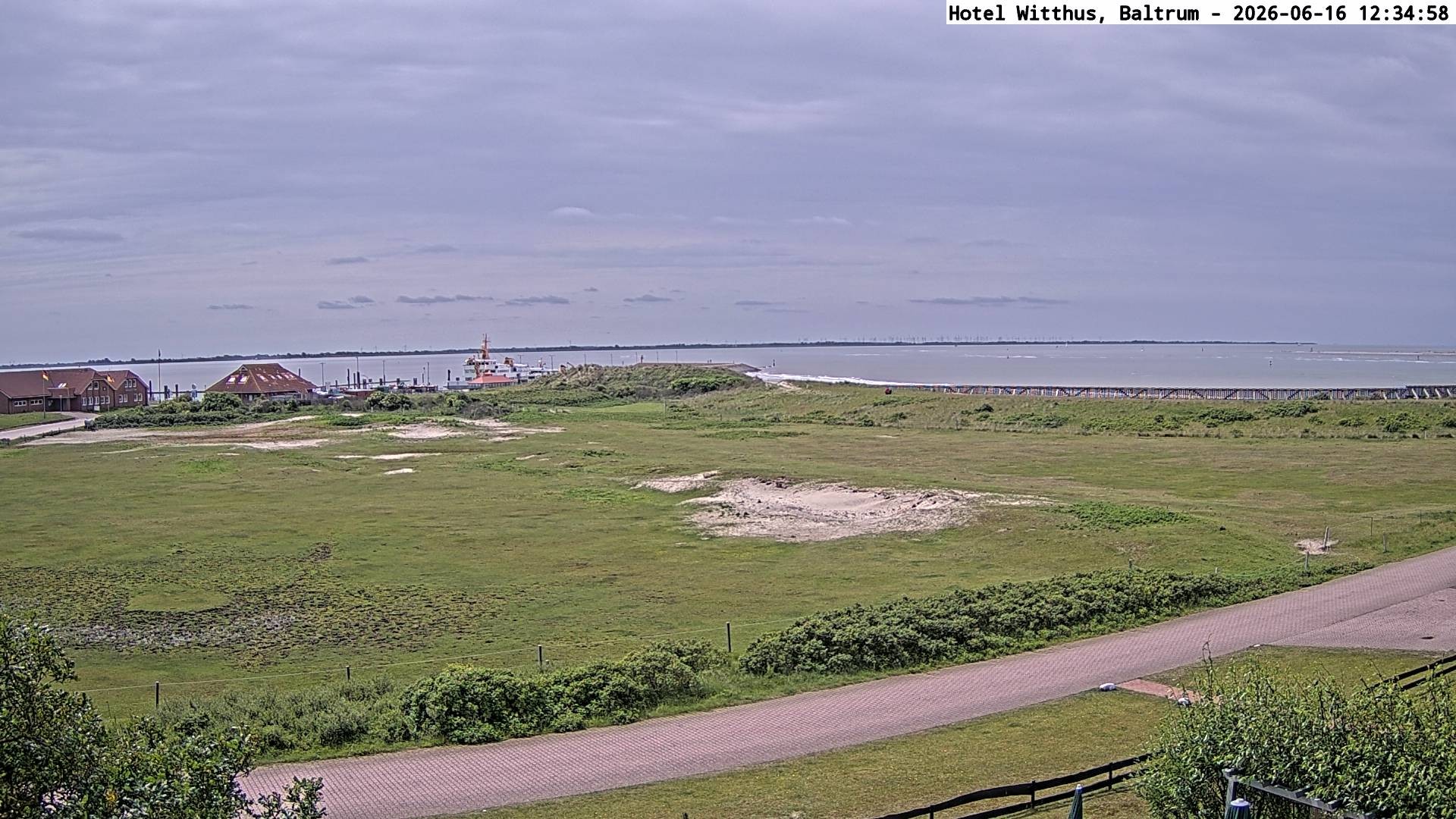 Archiv Foto Webcam Blick vom Hotel Witthus in Baltrum