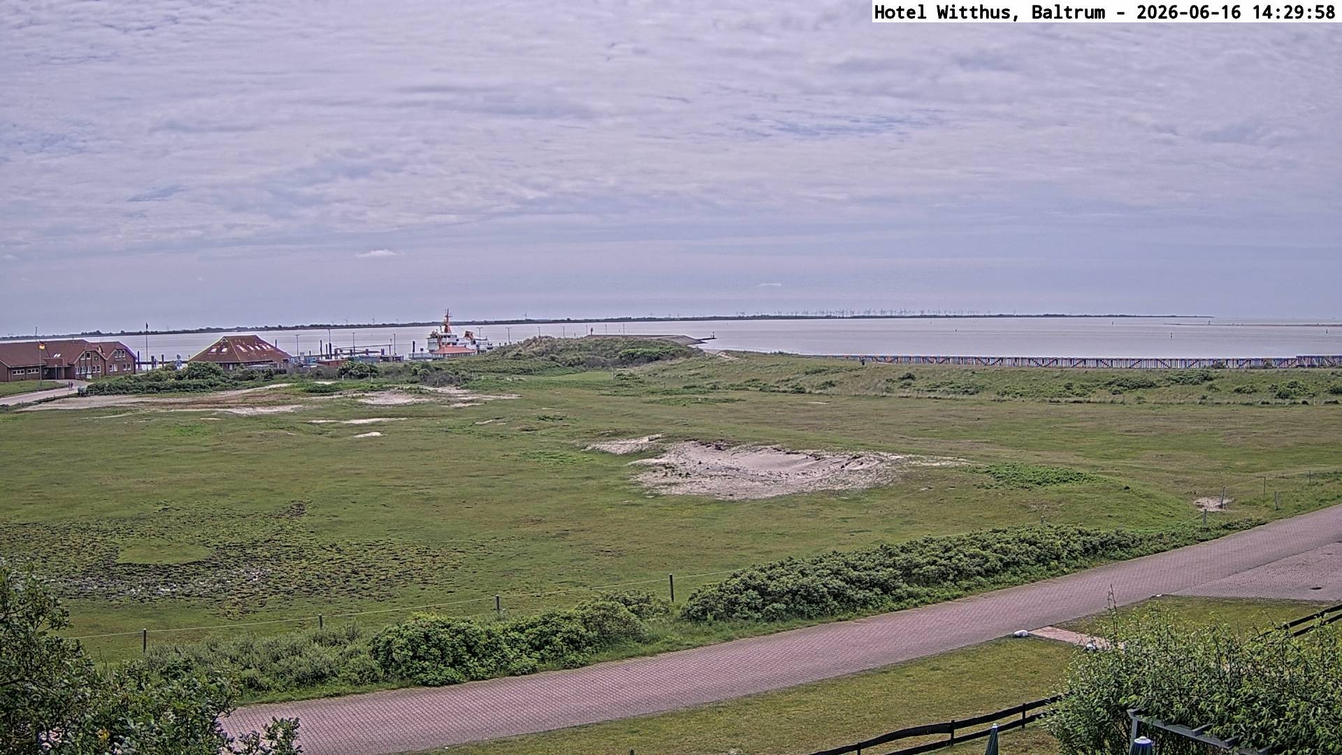 Archiv Foto Webcam Blick vom Hotel Witthus in Baltrum