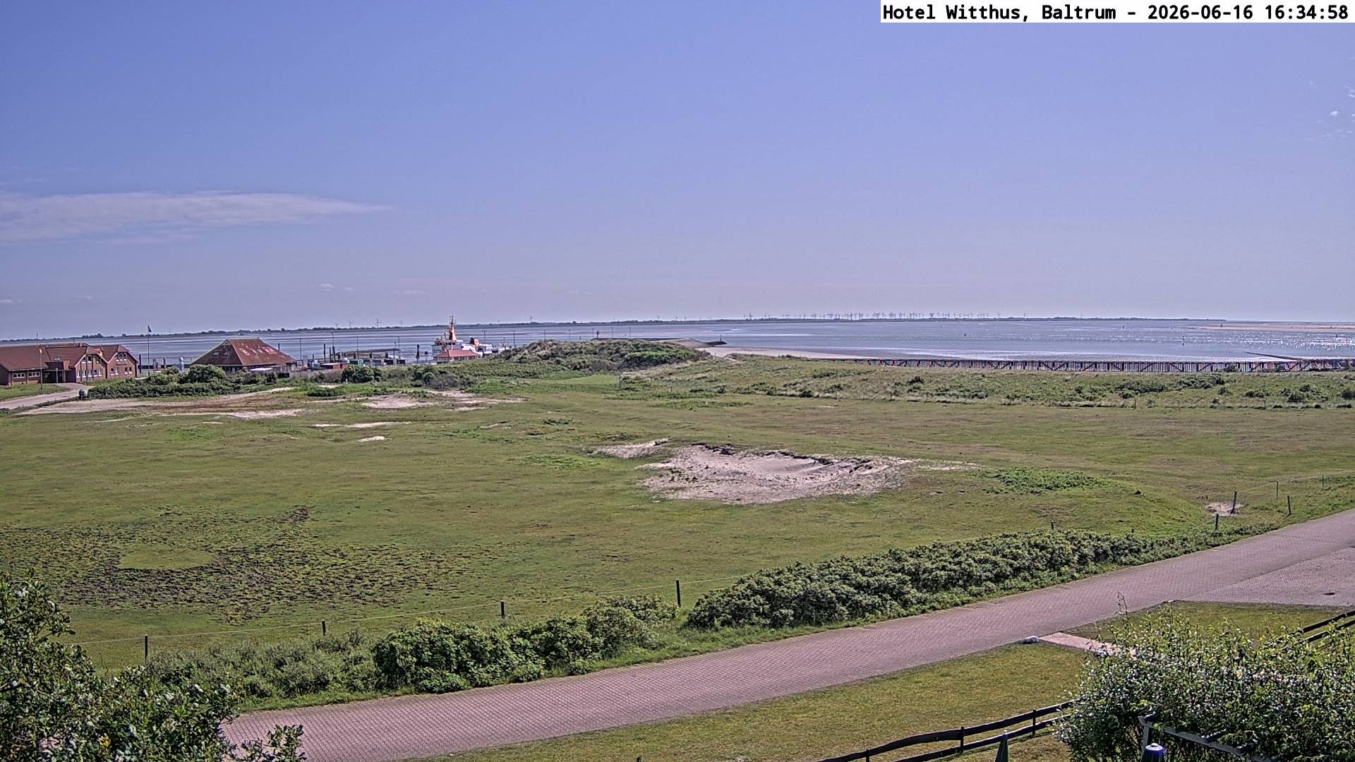 Archiv Foto Webcam Blick vom Hotel Witthus in Baltrum