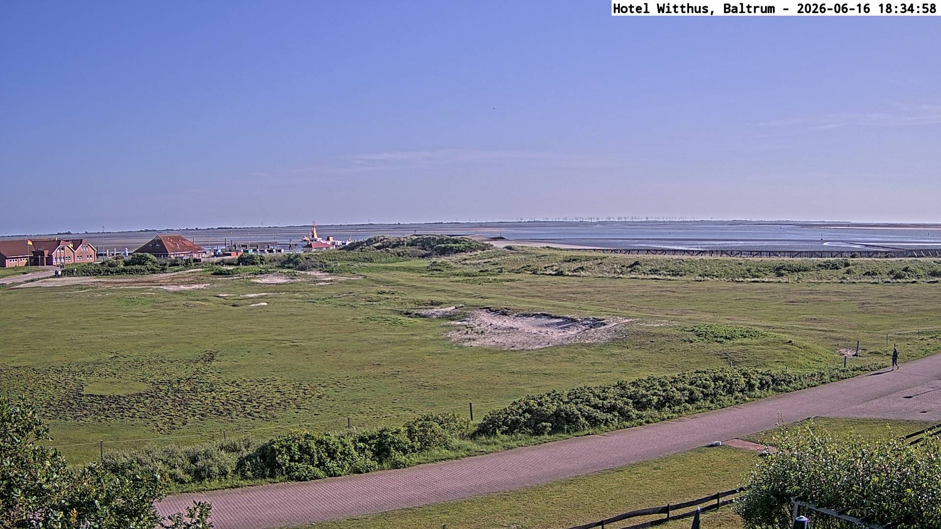 Archiv Foto Webcam Blick vom Hotel Witthus in Baltrum