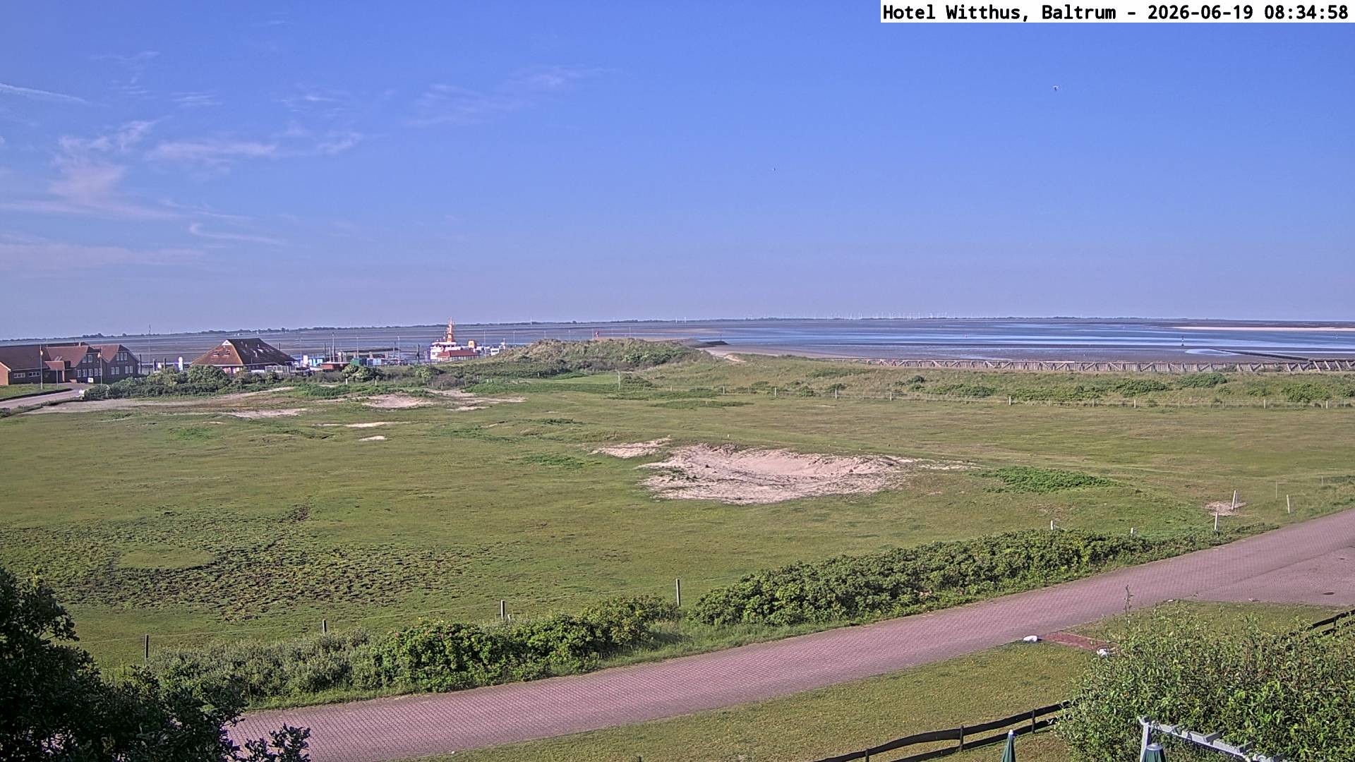 Archiv Foto Webcam Blick vom Hotel Witthus in Baltrum