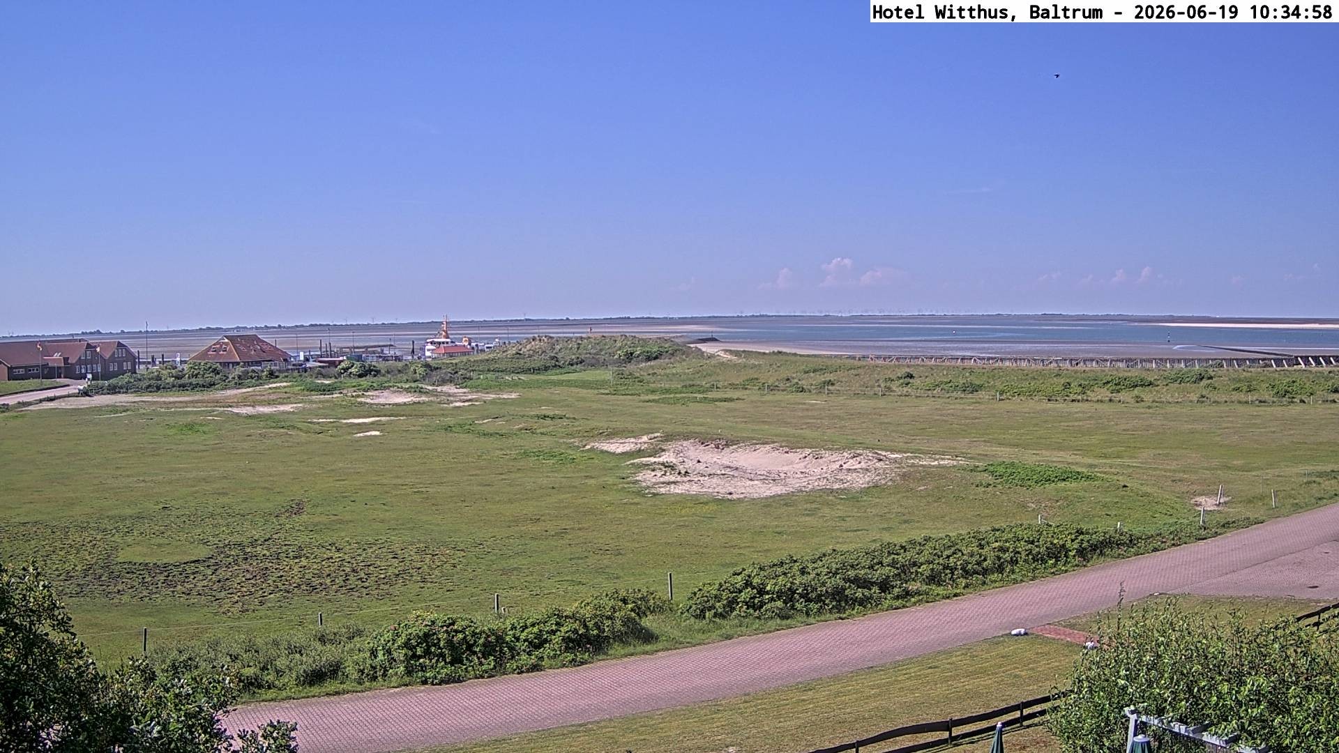 Archiv Foto Webcam Blick vom Hotel Witthus in Baltrum