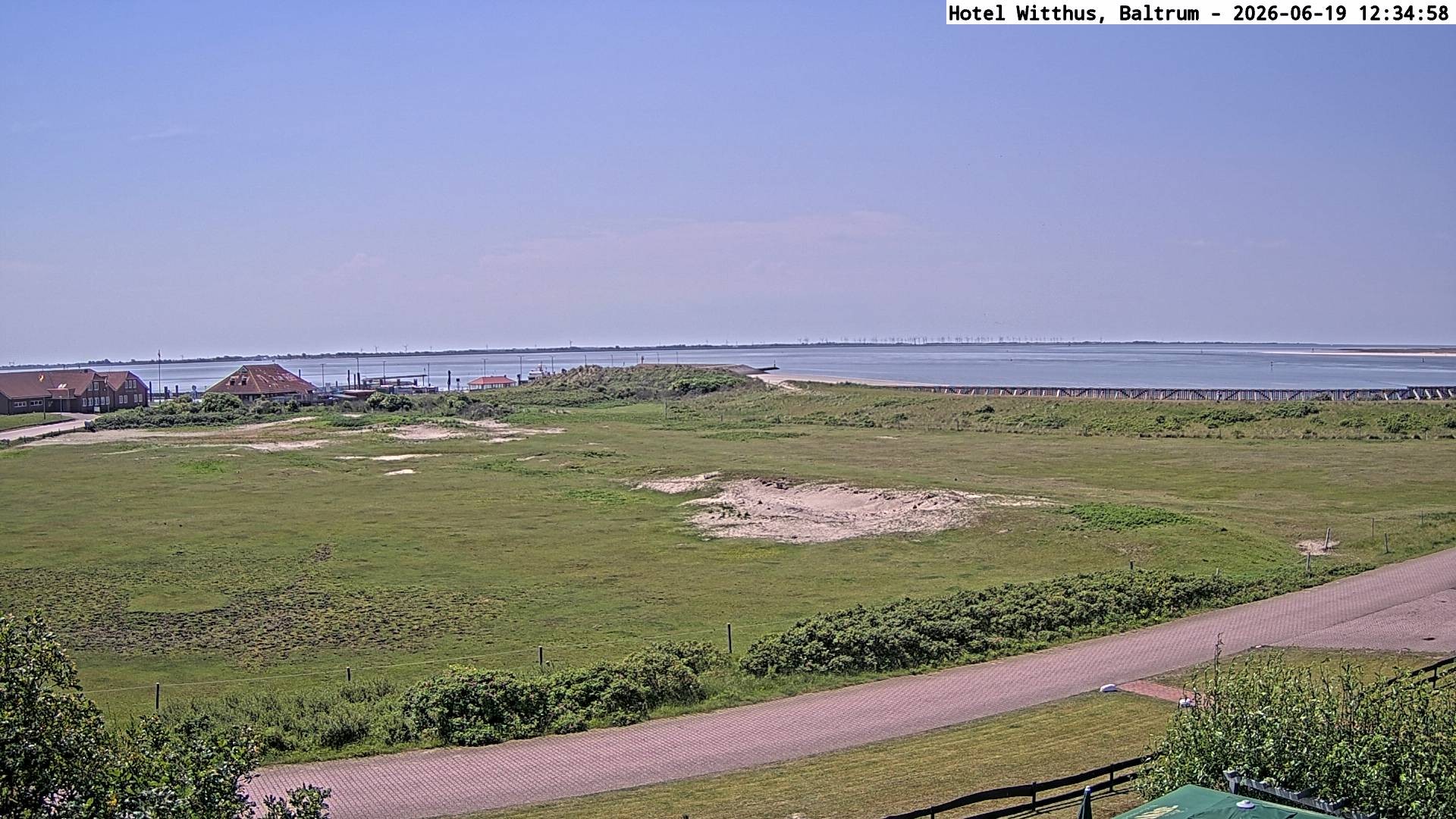 Archived image Webcam View of the harbour in Baltrum