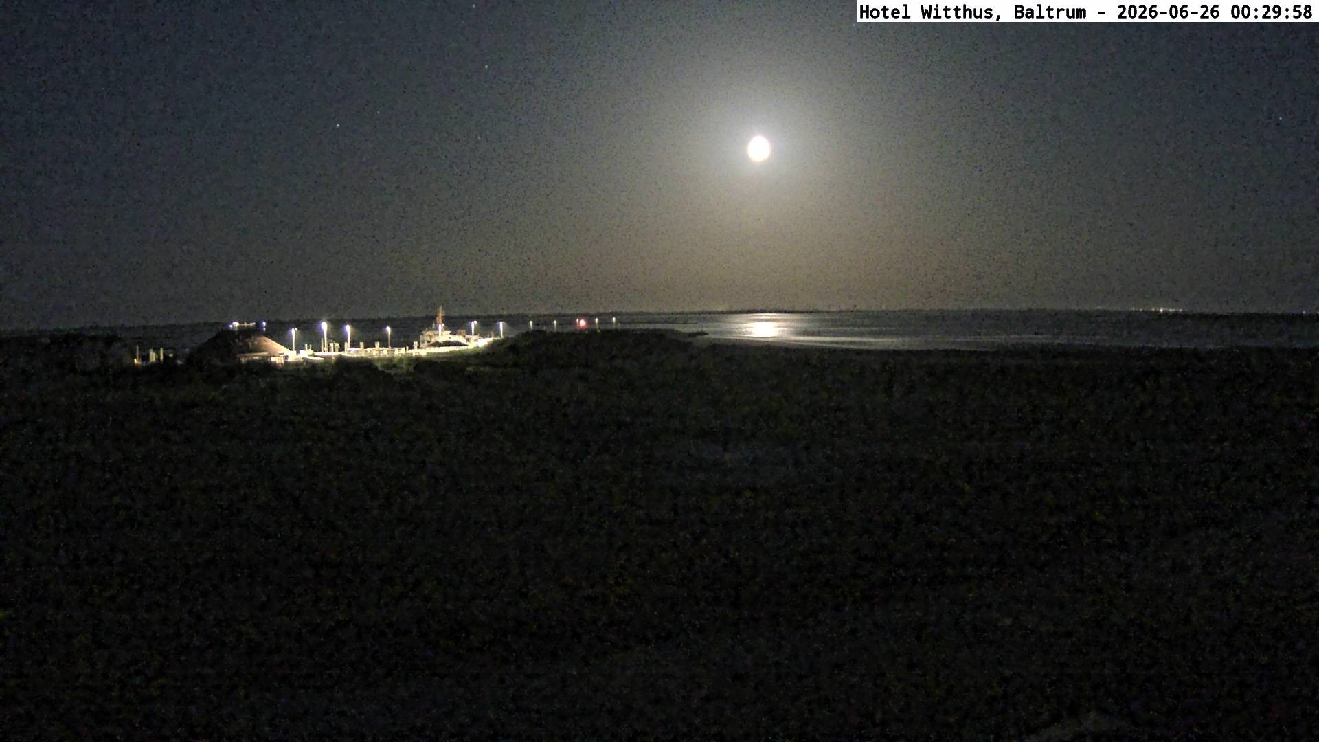 Archived image Webcam View of the harbour in Baltrum