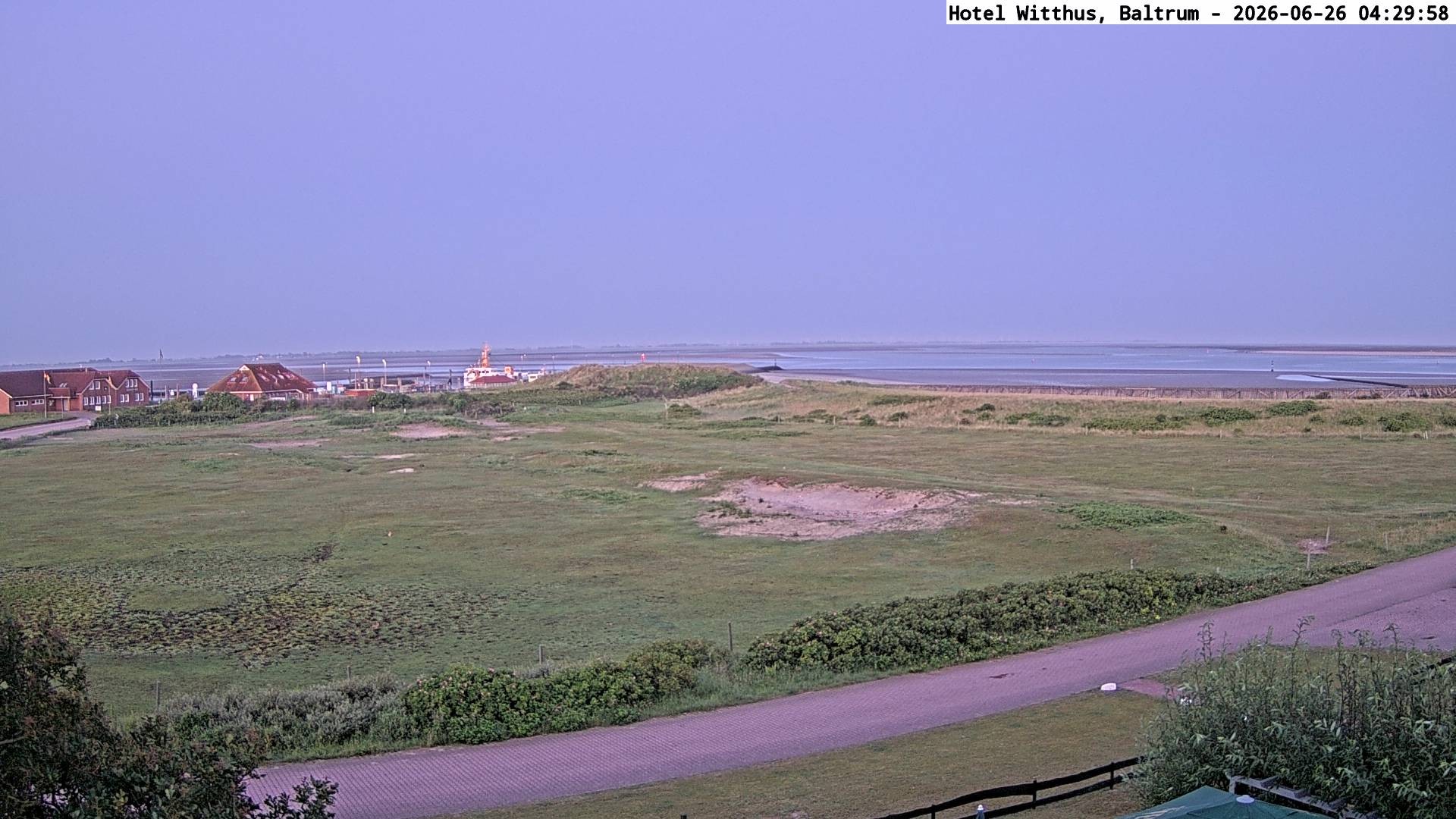 Archived image Webcam View of the harbour in Baltrum