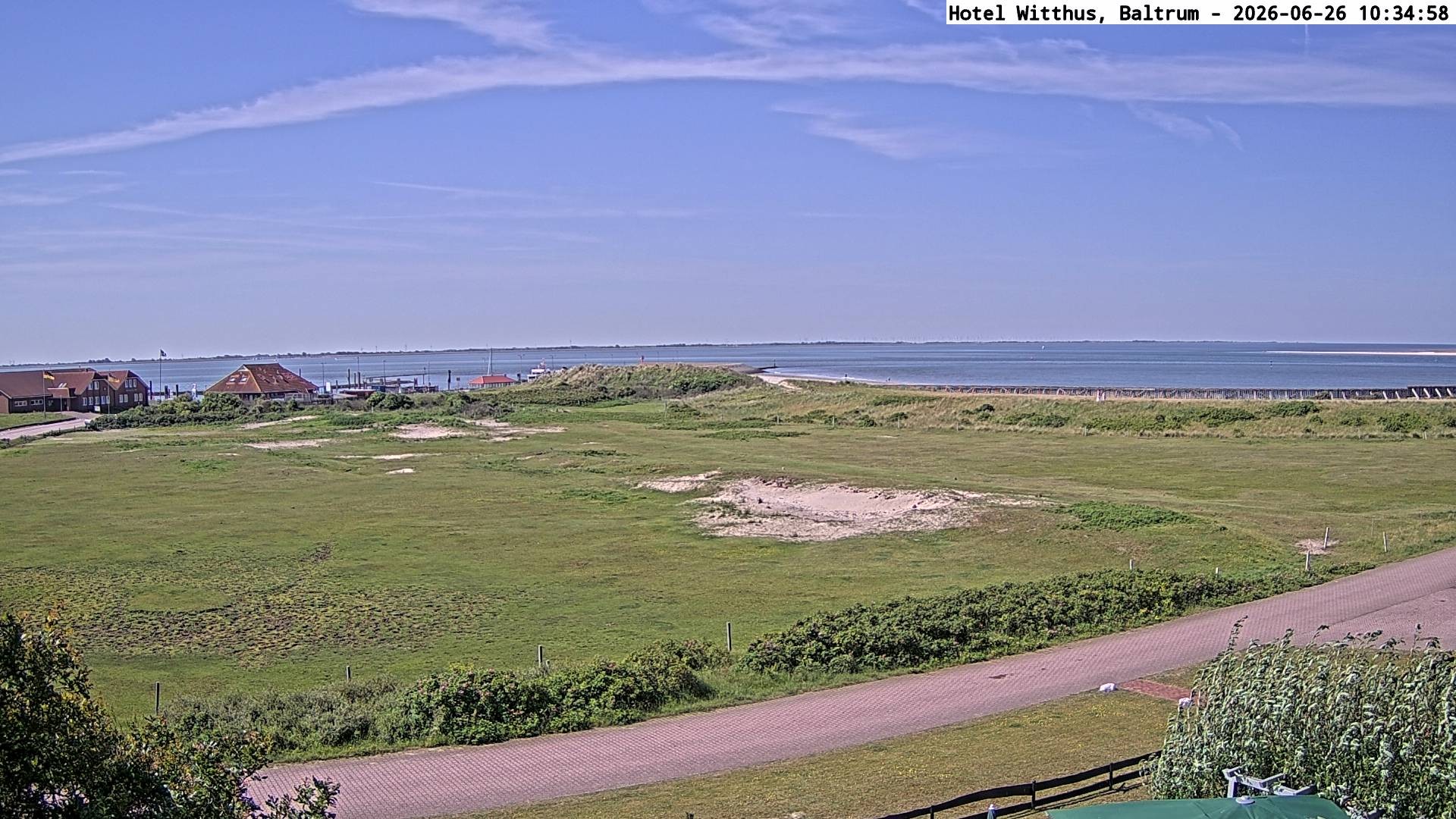Archived image Webcam View of the harbour in Baltrum