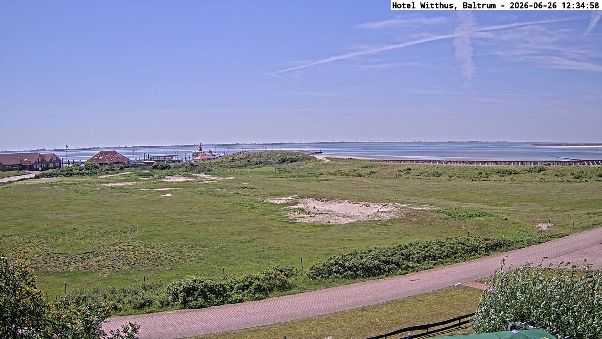 Archived image Webcam View of the harbour in Baltrum