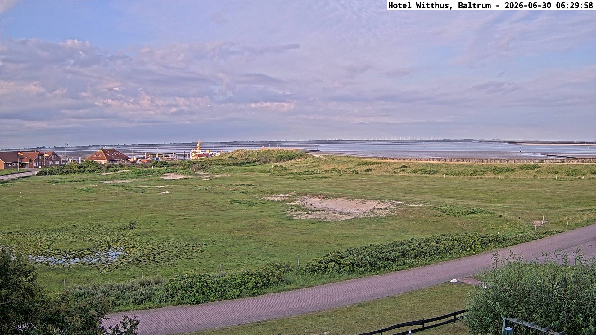 Archiv Foto Webcam Blick vom Hotel Witthus in Baltrum