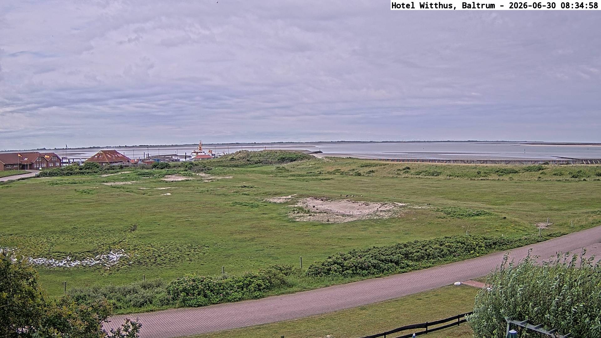 Archiv Foto Webcam Blick vom Hotel Witthus in Baltrum