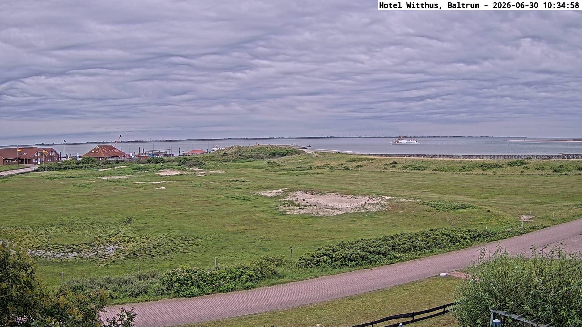 Archiv Foto Webcam Blick vom Hotel Witthus in Baltrum