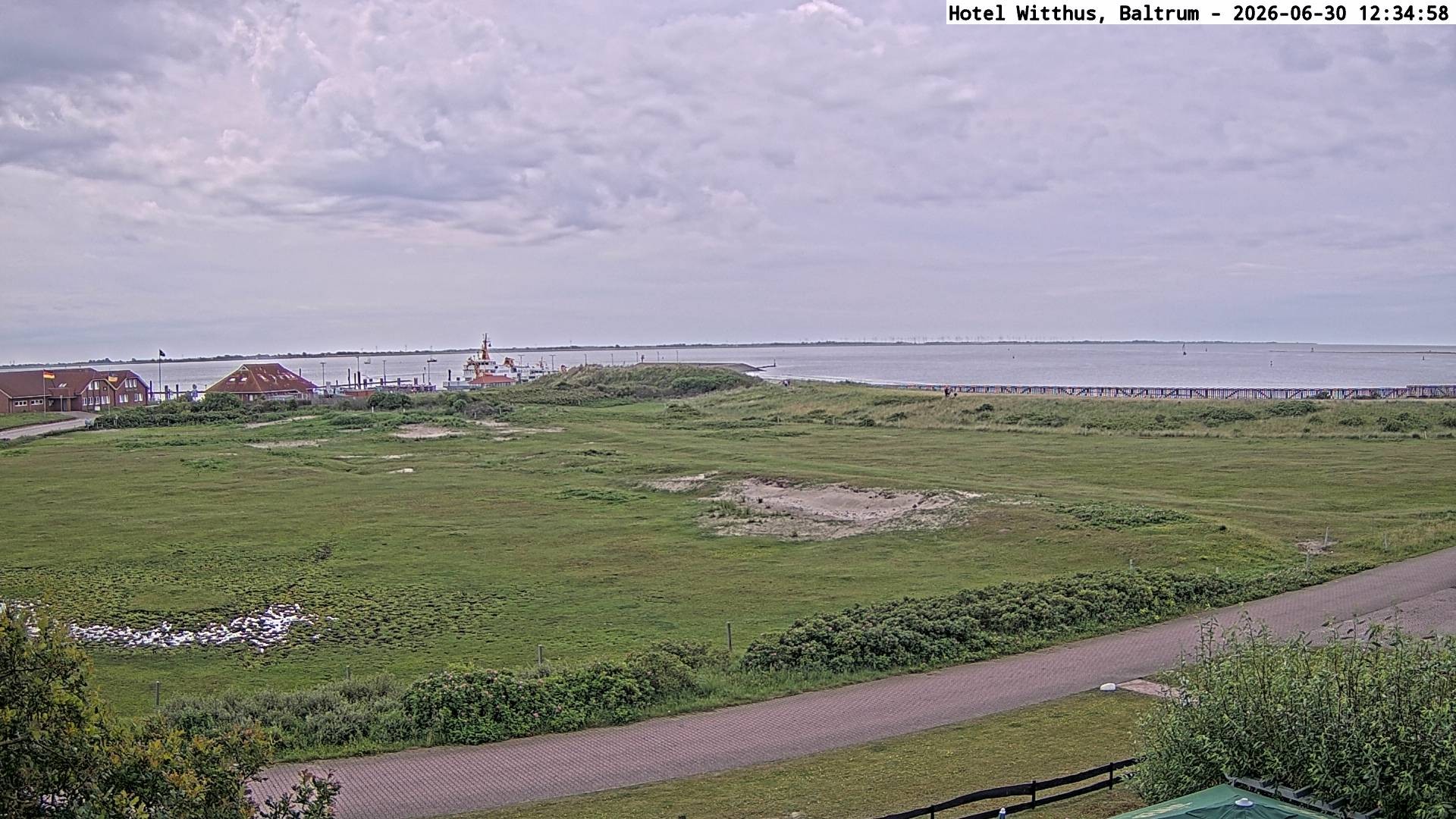 Archiv Foto Webcam Blick vom Hotel Witthus in Baltrum