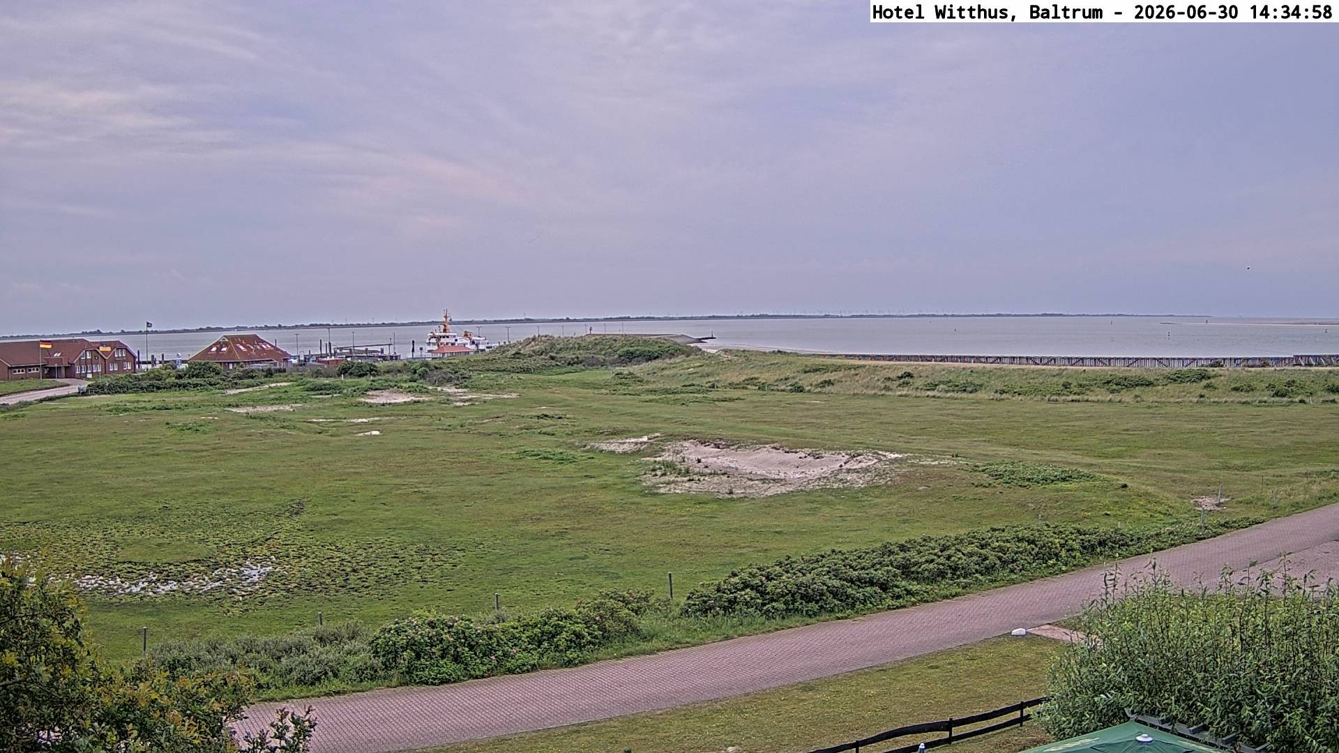 Archiv Foto Webcam Blick vom Hotel Witthus in Baltrum