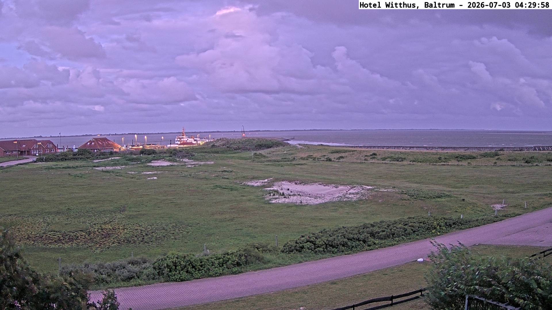 Archived image Webcam View of the harbour in Baltrum