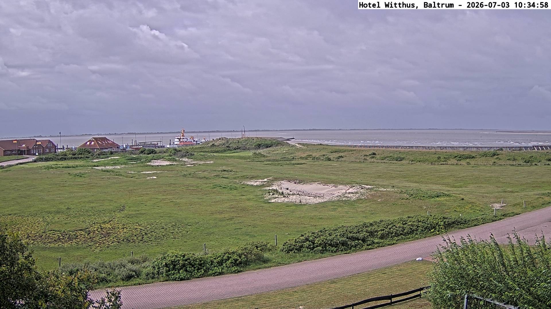 Archived image Webcam View of the harbour in Baltrum