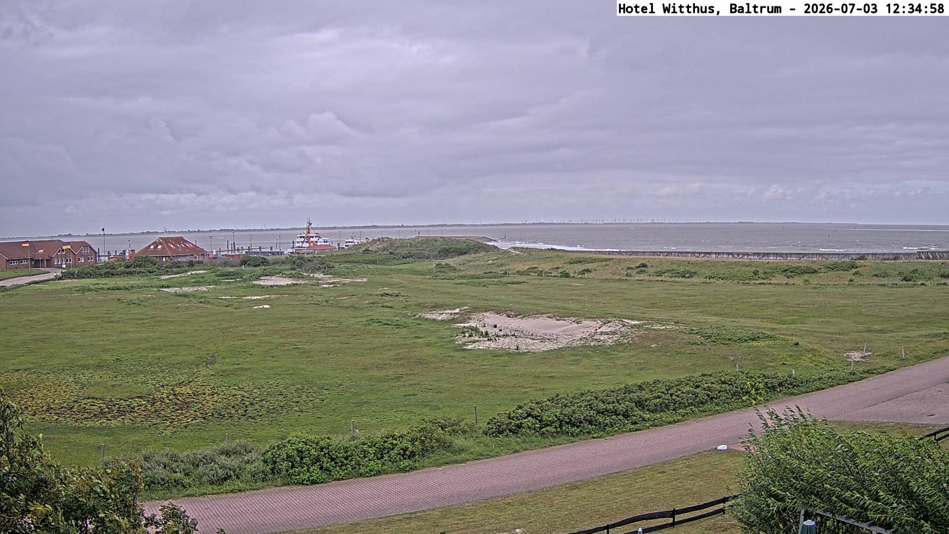 Archived image Webcam View of the harbour in Baltrum