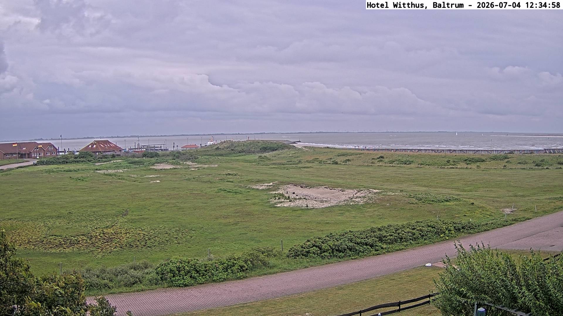Archiv Foto Webcam Blick vom Hotel Witthus in Baltrum
