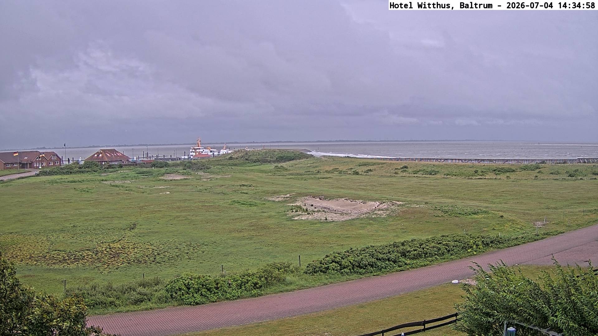 Archiv Foto Webcam Blick vom Hotel Witthus in Baltrum