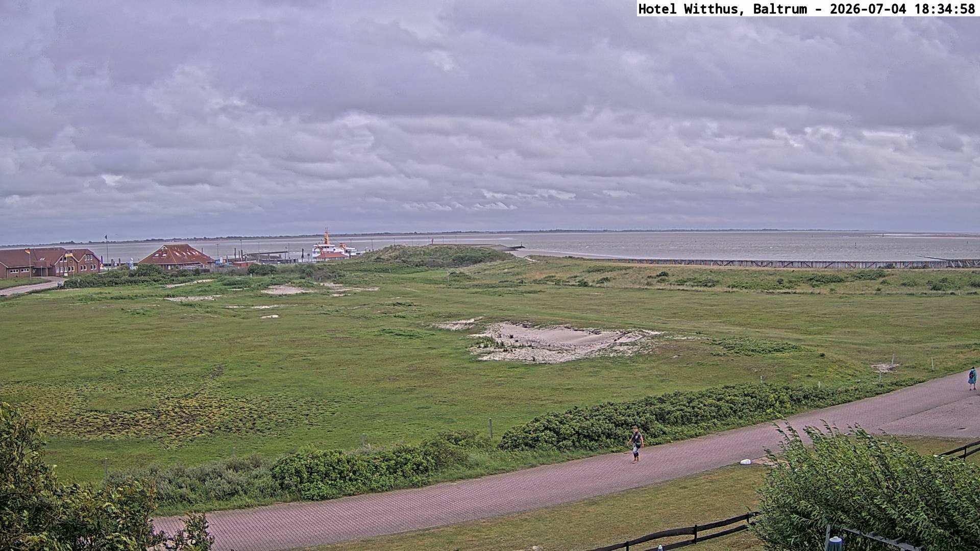 Archived image Webcam View of the harbour in Baltrum