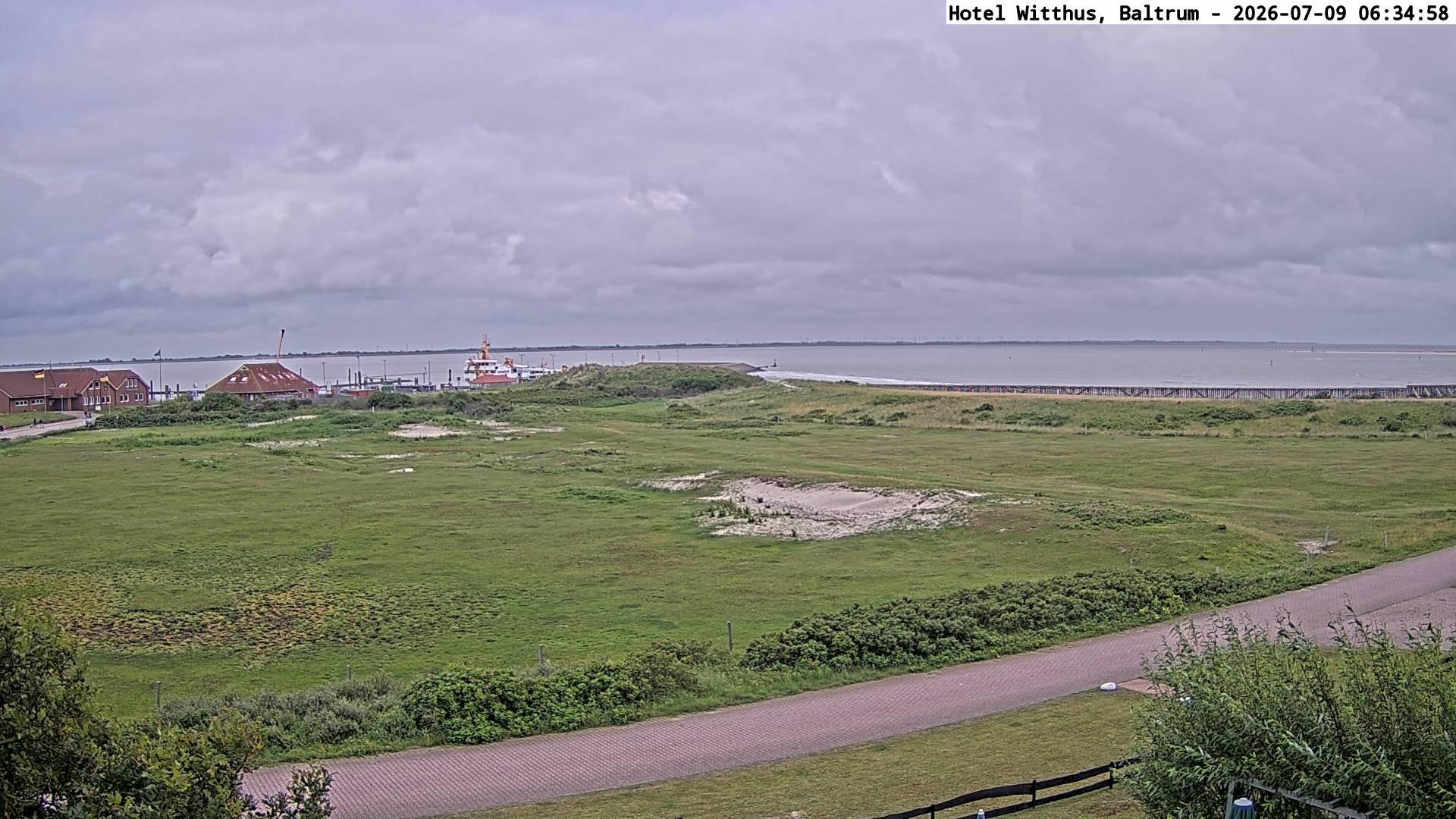Archiv Foto Webcam Blick vom Hotel Witthus in Baltrum