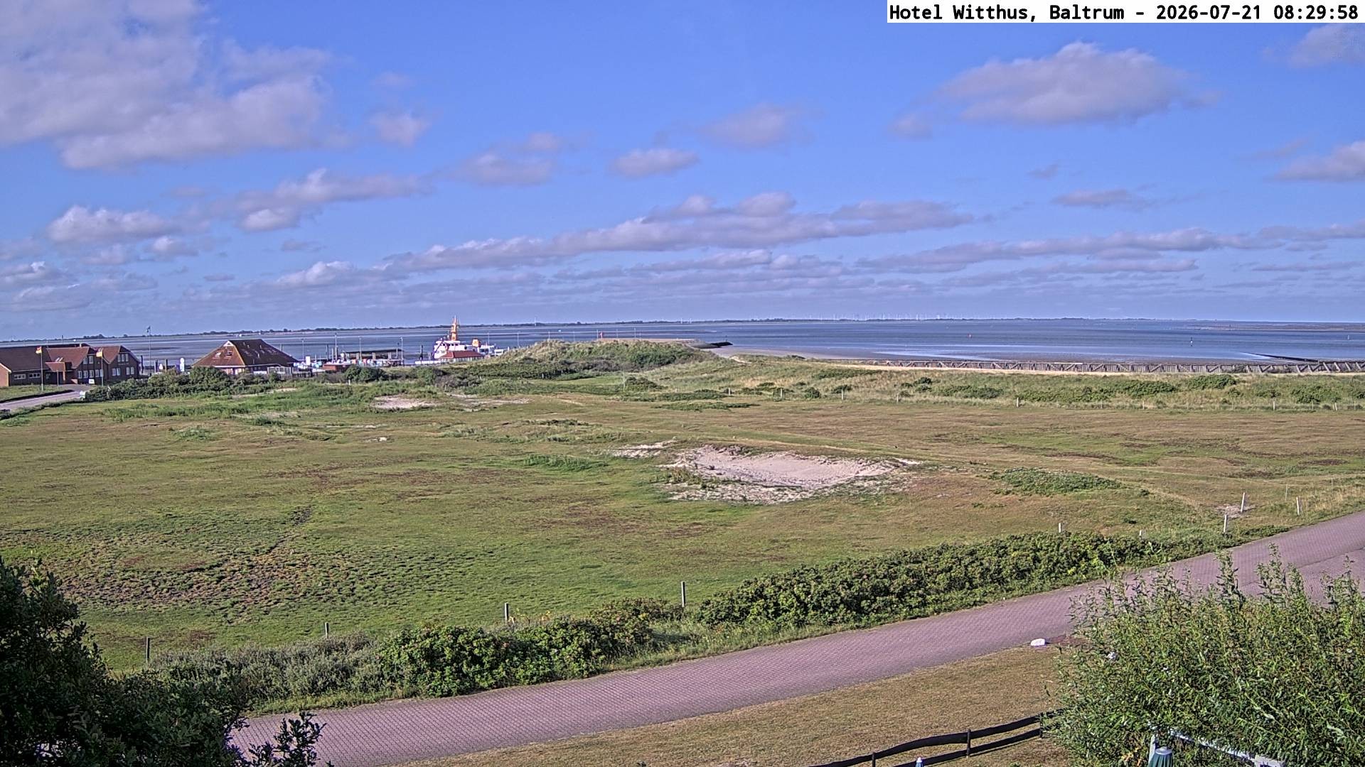 Archiv Foto Webcam Blick vom Hotel Witthus in Baltrum