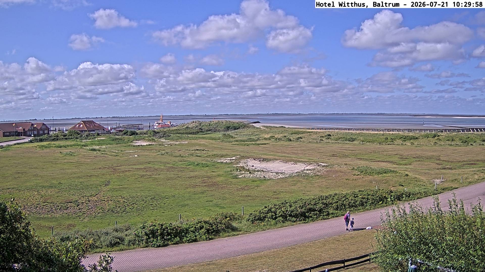 Archiv Foto Webcam Blick vom Hotel Witthus in Baltrum